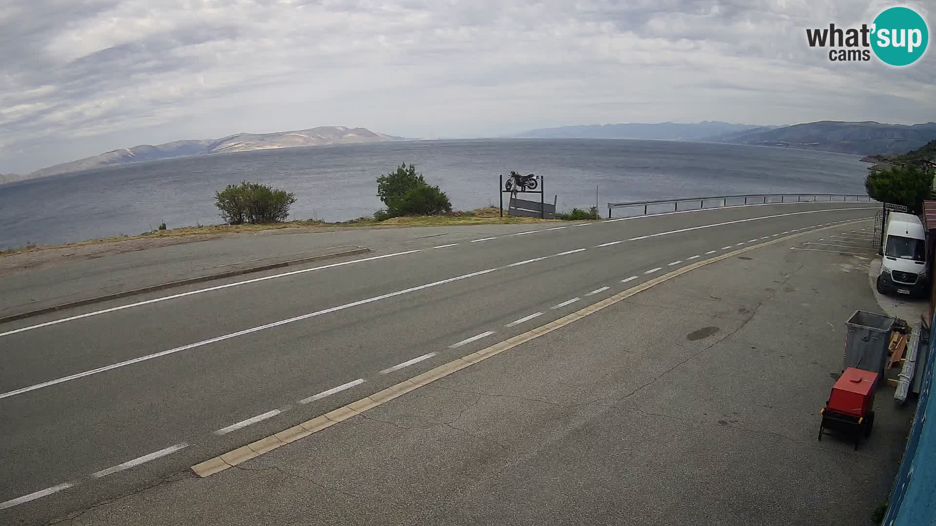 Webcam statale Adriatica D8 vicino SEGNA – Panorama su VEGLIA