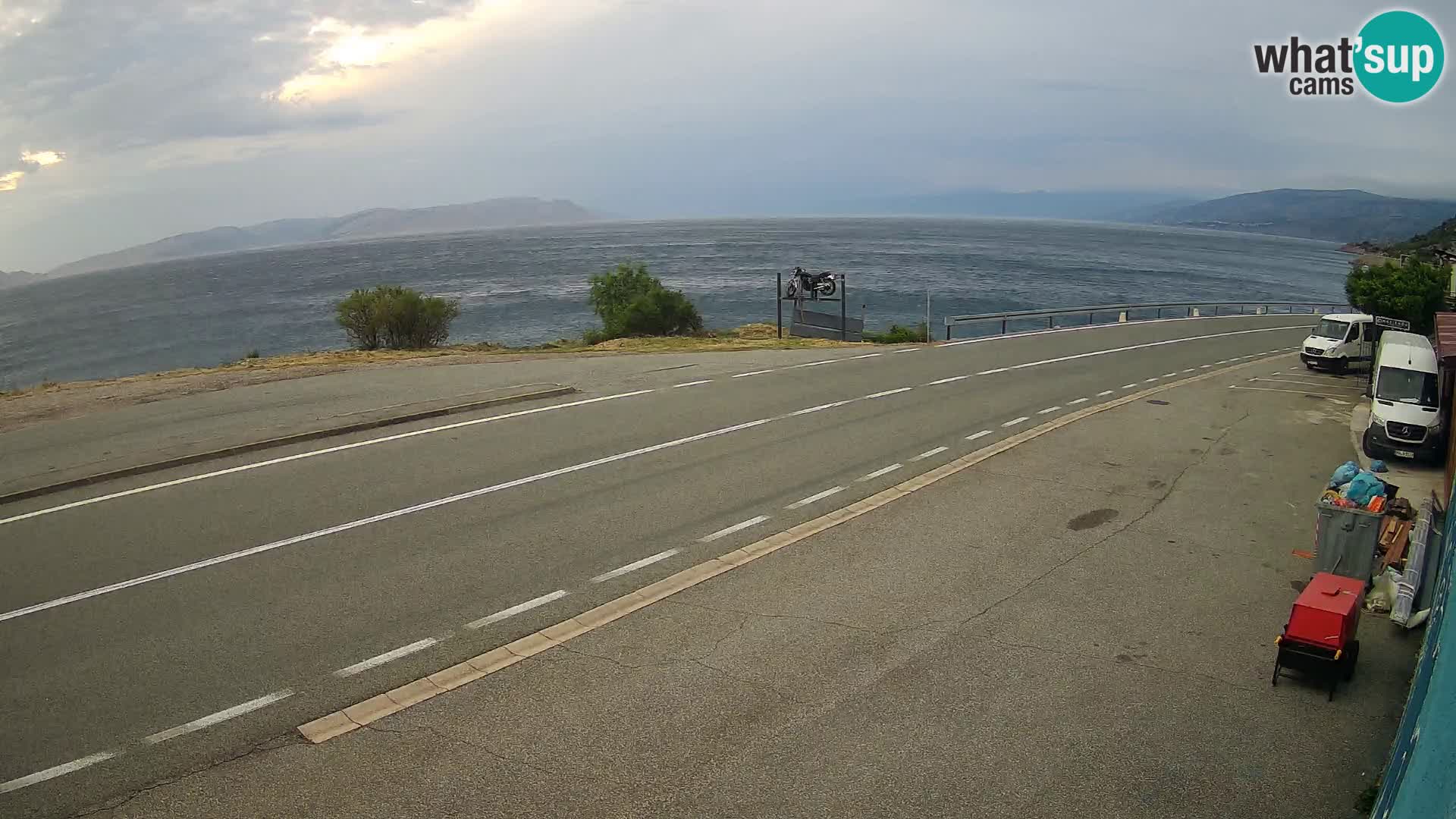 Webcam statale Adriatica D8 vicino SEGNA – Panorama su VEGLIA