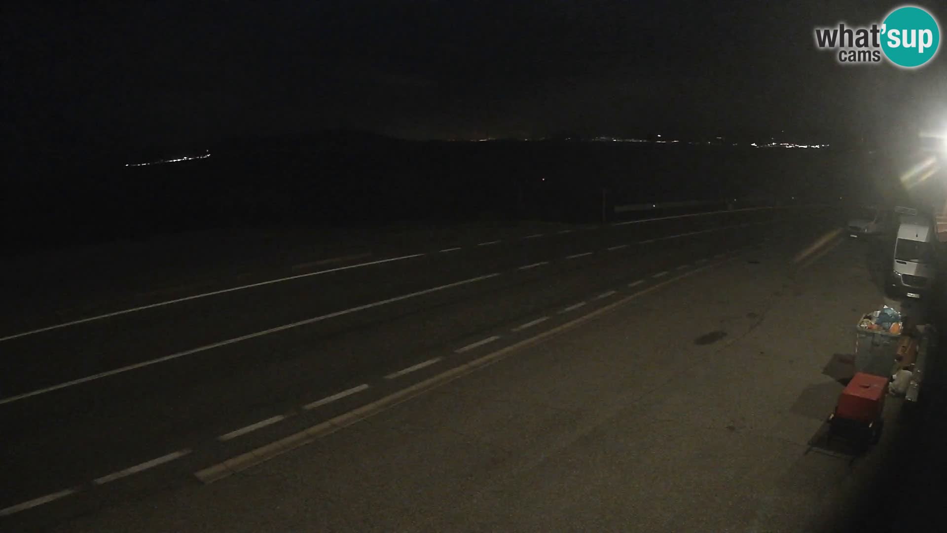 Webcam statale Adriatica D8 vicino SEGNA – Panorama su VEGLIA