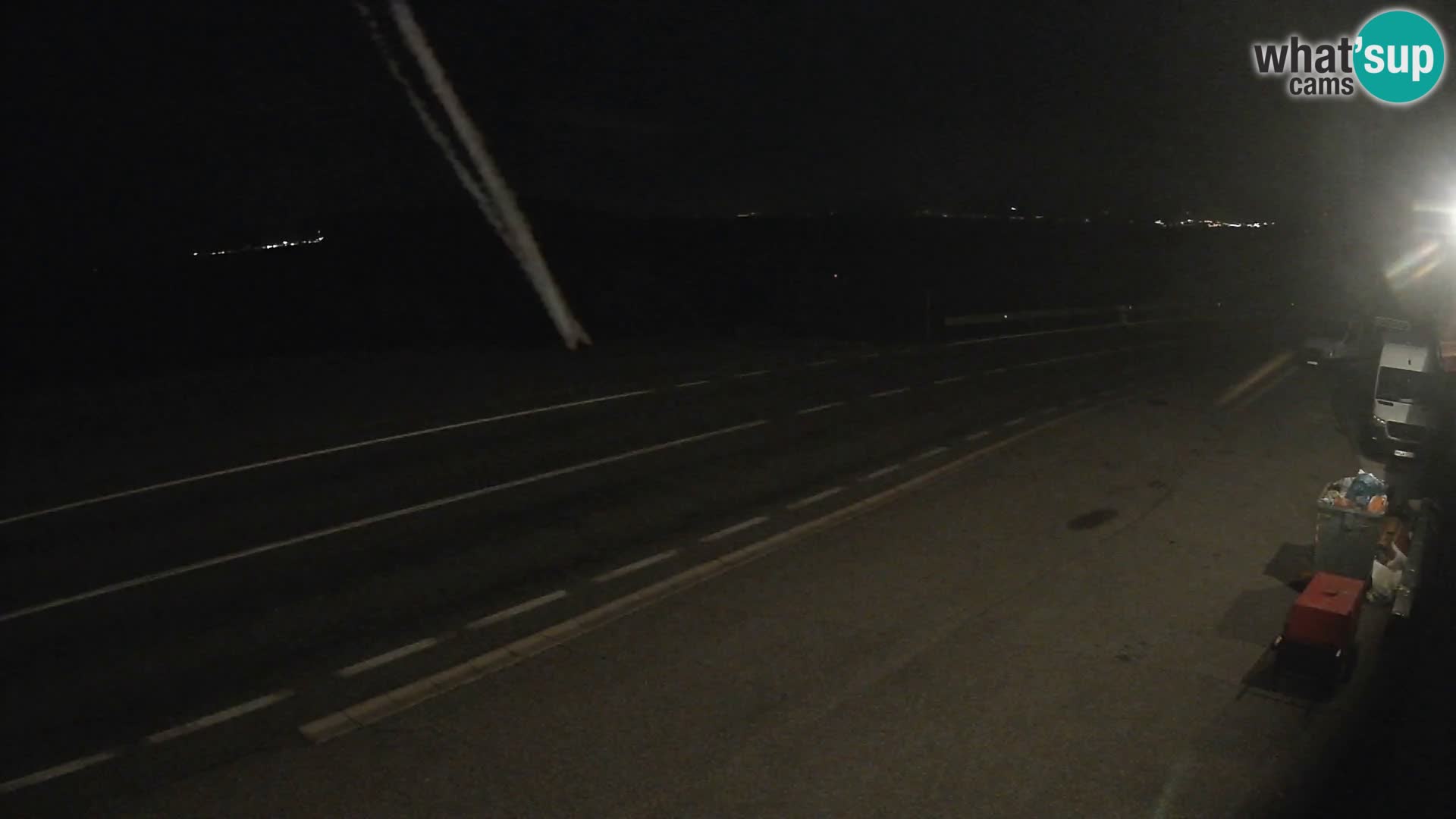 Webcam statale Adriatica D8 vicino SEGNA – Panorama su VEGLIA