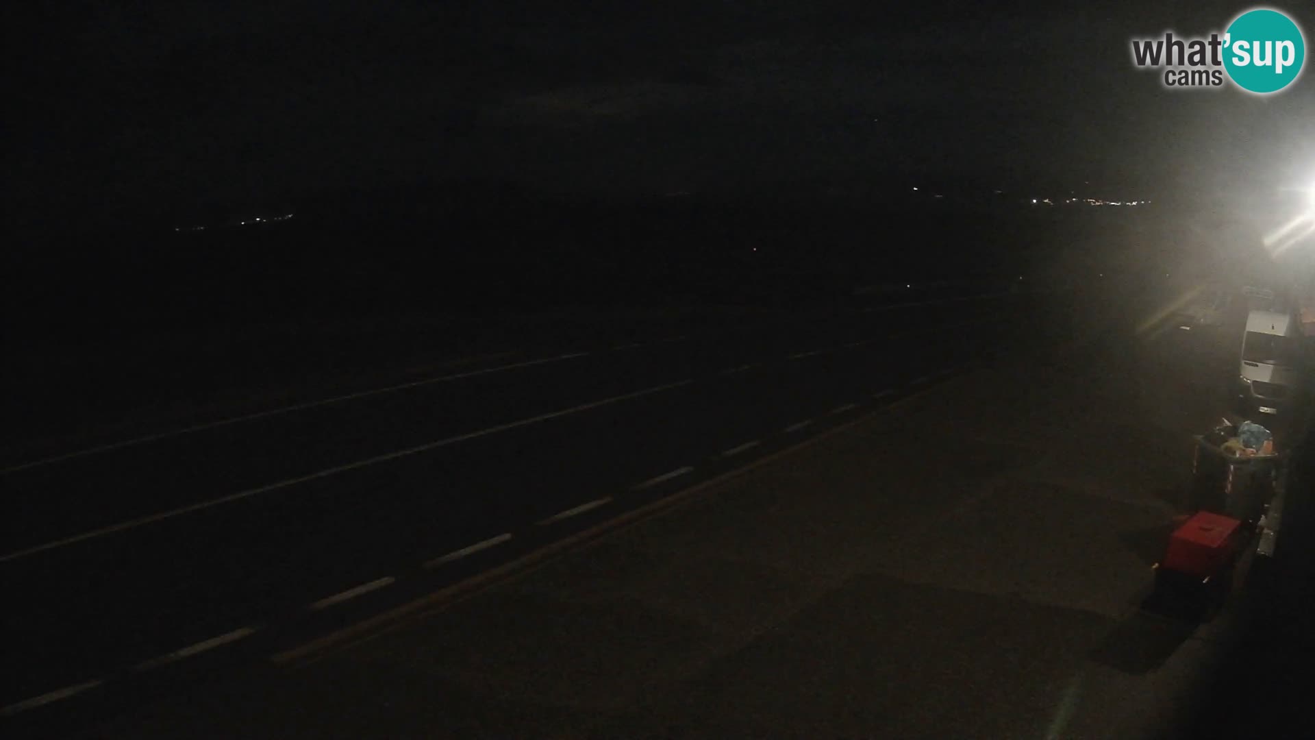 Webcam Adriatic highway D8 near SENJ – view to KRK island