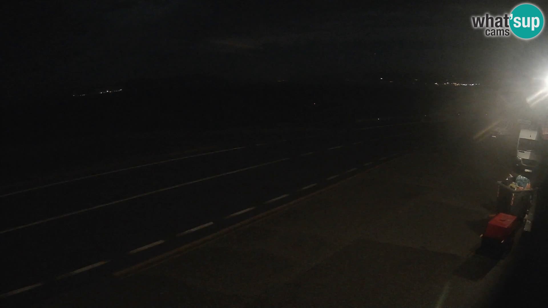 Webcam Adriatic highway D8 near SENJ – view to KRK island