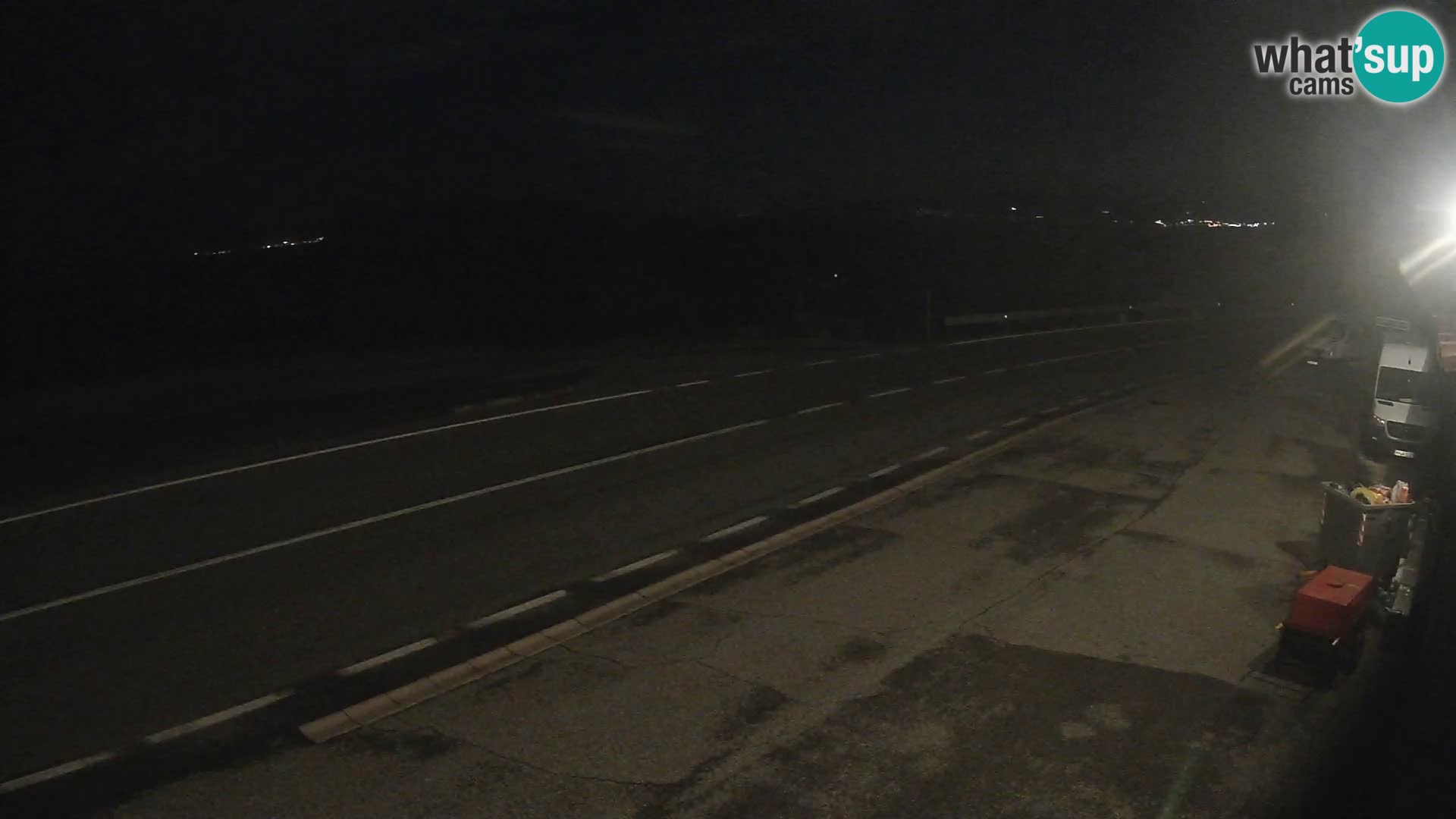 Webcam statale Adriatica D8 vicino SEGNA – Panorama su VEGLIA