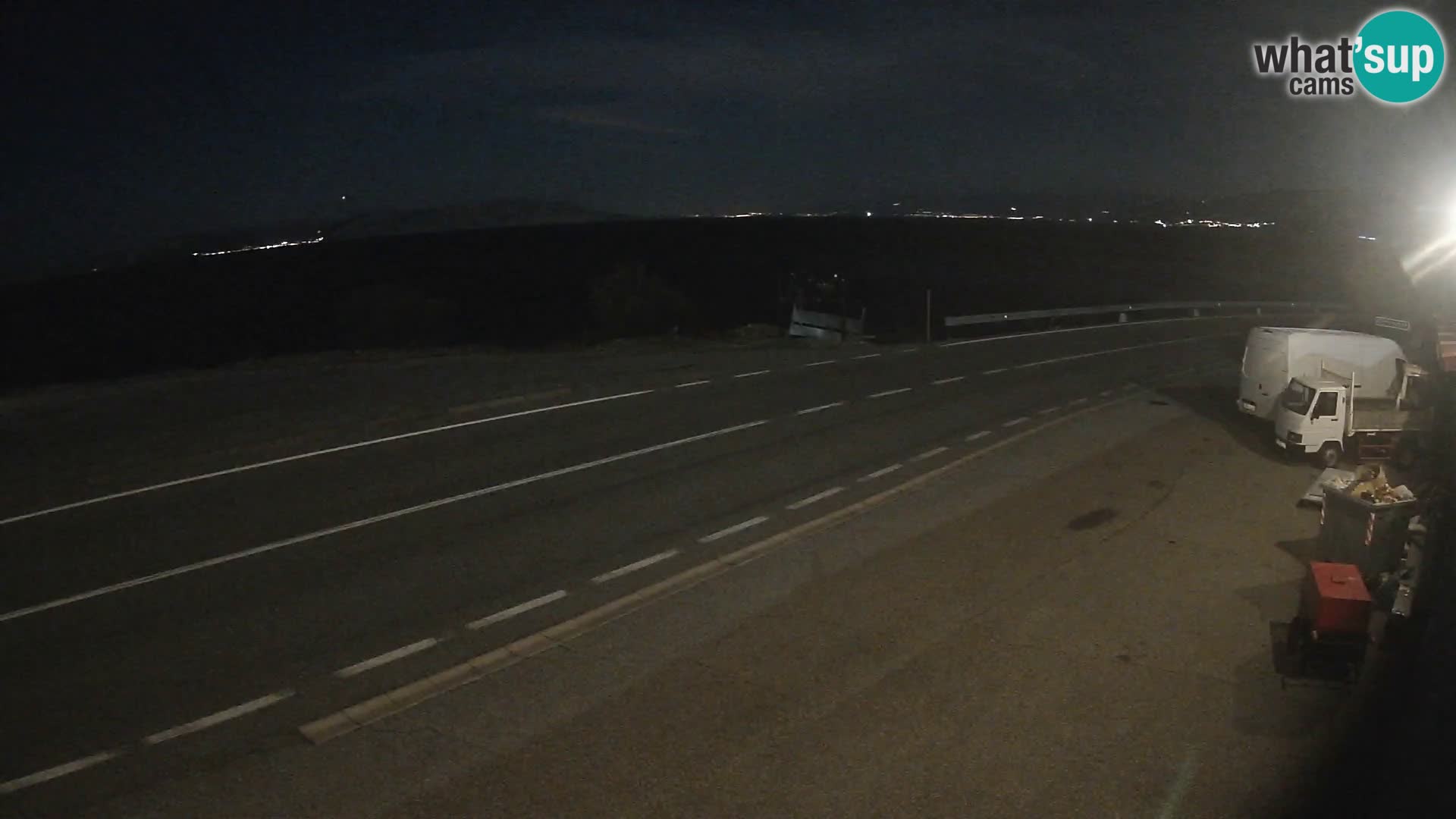 Webcam Adria-Autobahn D8 bei SENJ – Blick auf die Insel KRK