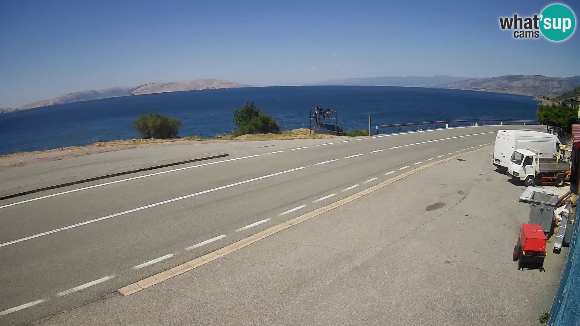 Webcam statale Adriatica D8 vicino SEGNA – Panorama su VEGLIA