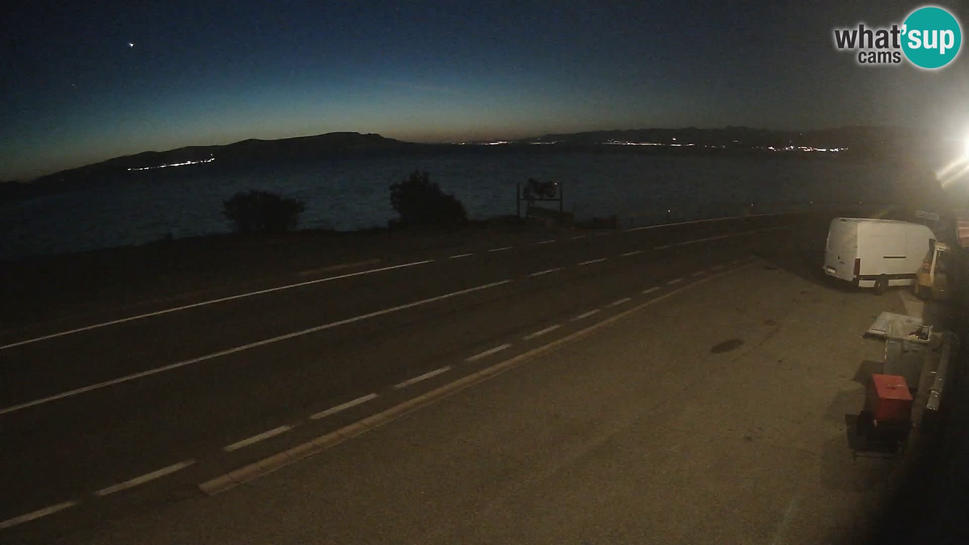 Webcam statale Adriatica D8 vicino SEGNA – Panorama su VEGLIA