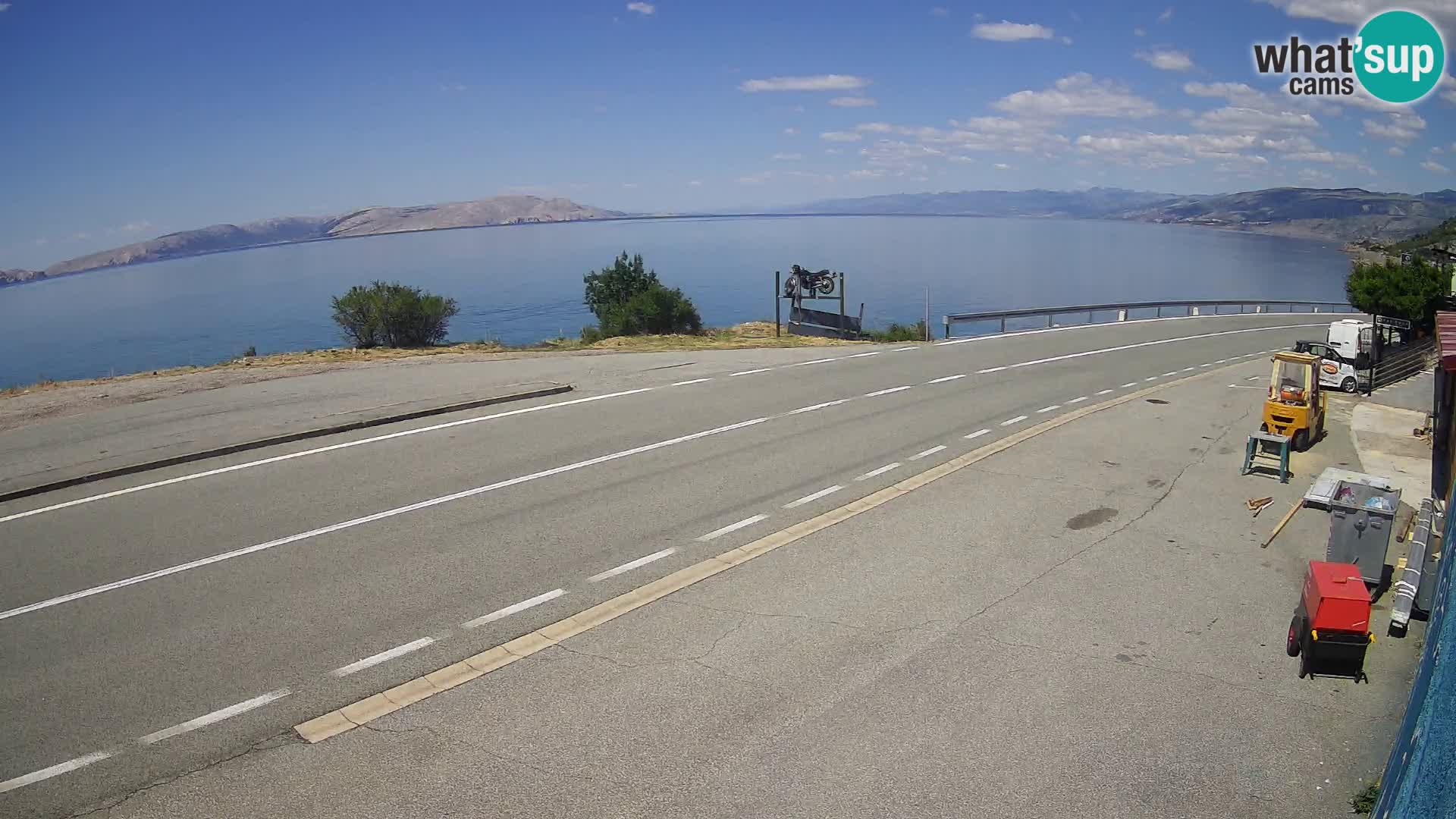 Webcam statale Adriatica D8 vicino SEGNA – Panorama su VEGLIA