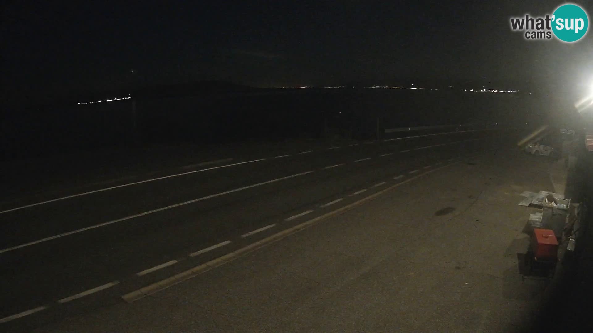 Webcam Adria-Autobahn D8 bei SENJ – Blick auf die Insel KRK