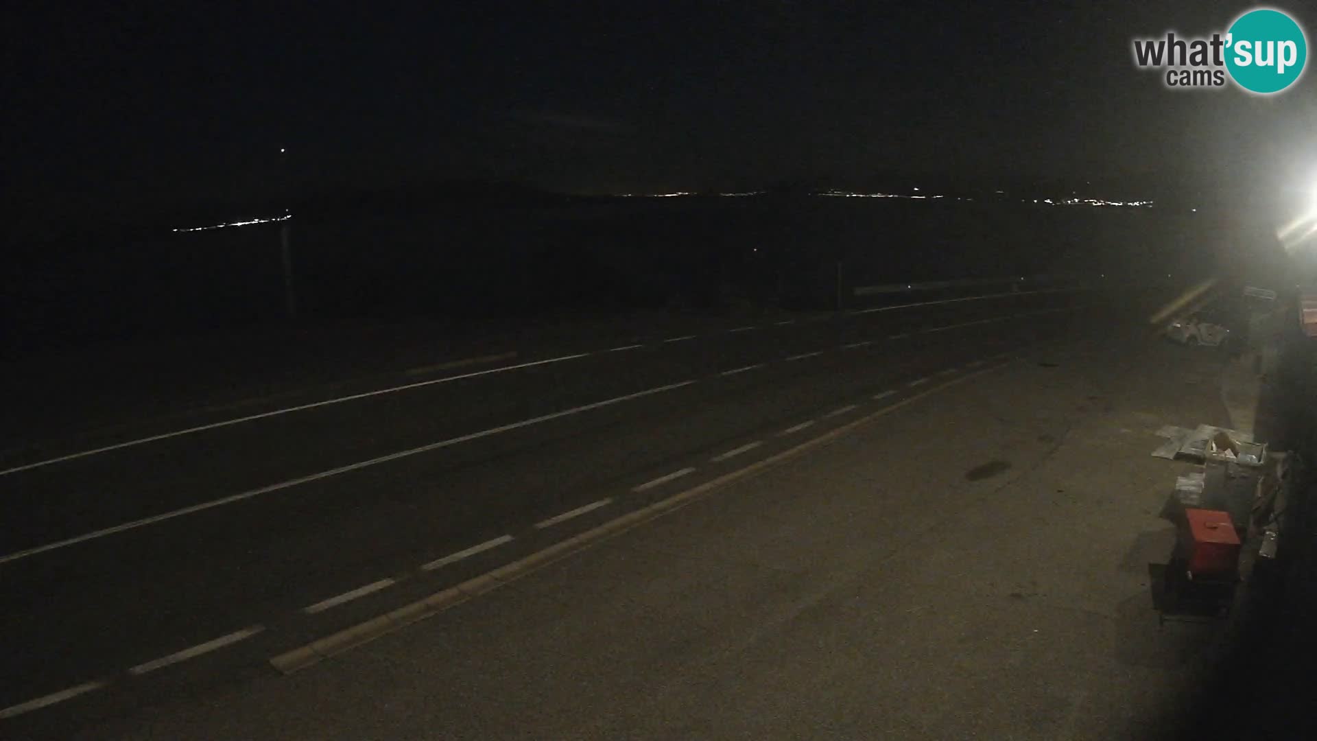 Webcam statale Adriatica D8 vicino SEGNA – Panorama su VEGLIA
