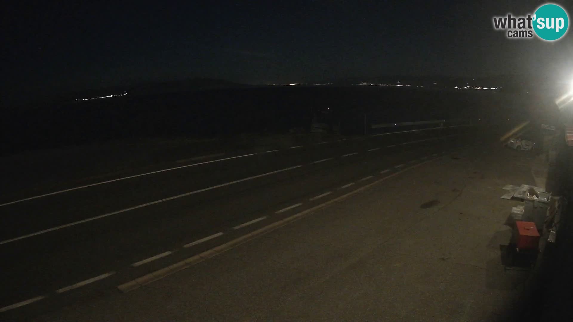 Webcam Adria-Autobahn D8 bei SENJ – Blick auf die Insel KRK