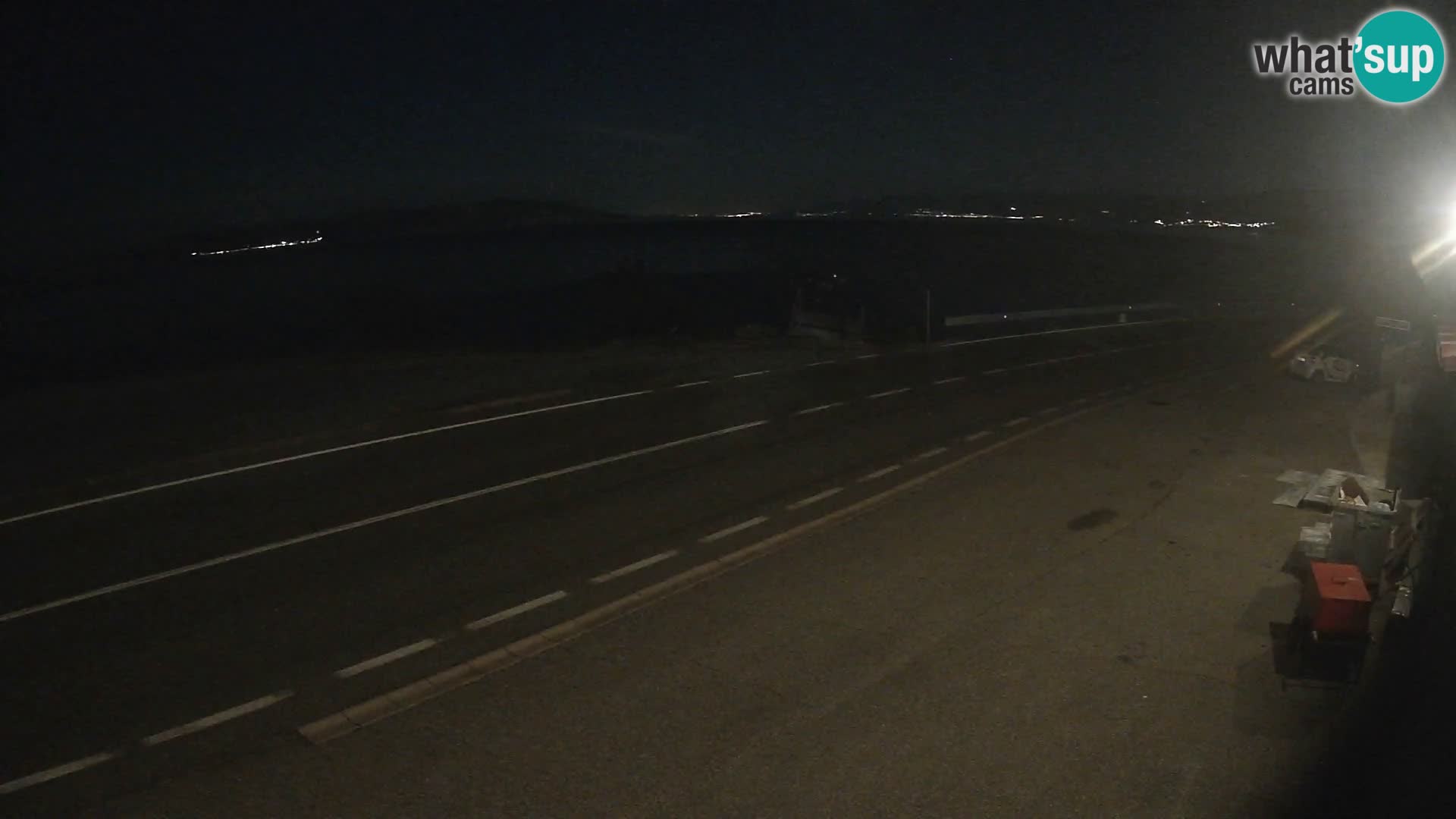 Webcam statale Adriatica D8 vicino SEGNA – Panorama su VEGLIA