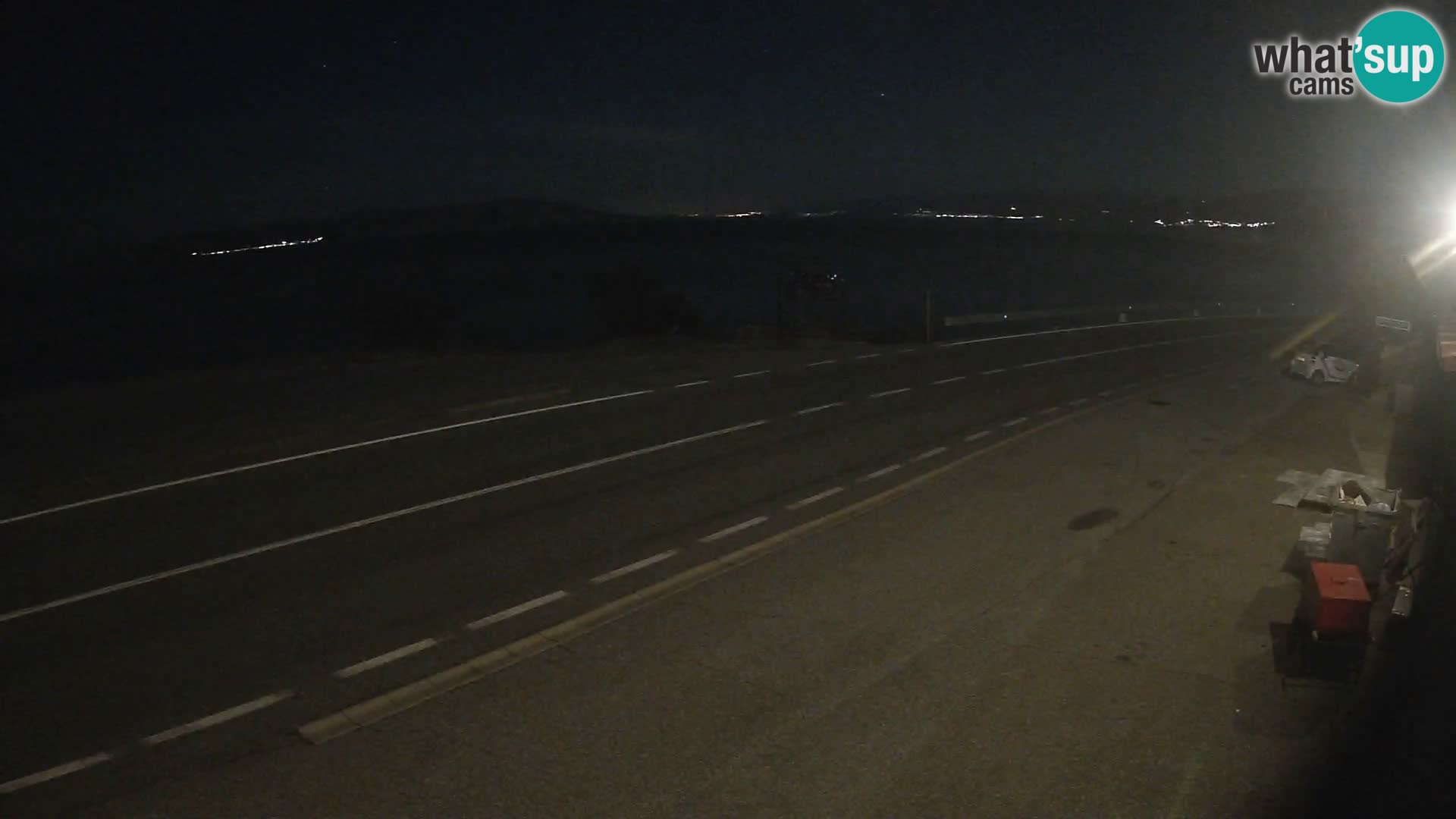 Webcam statale Adriatica D8 vicino SEGNA – Panorama su VEGLIA