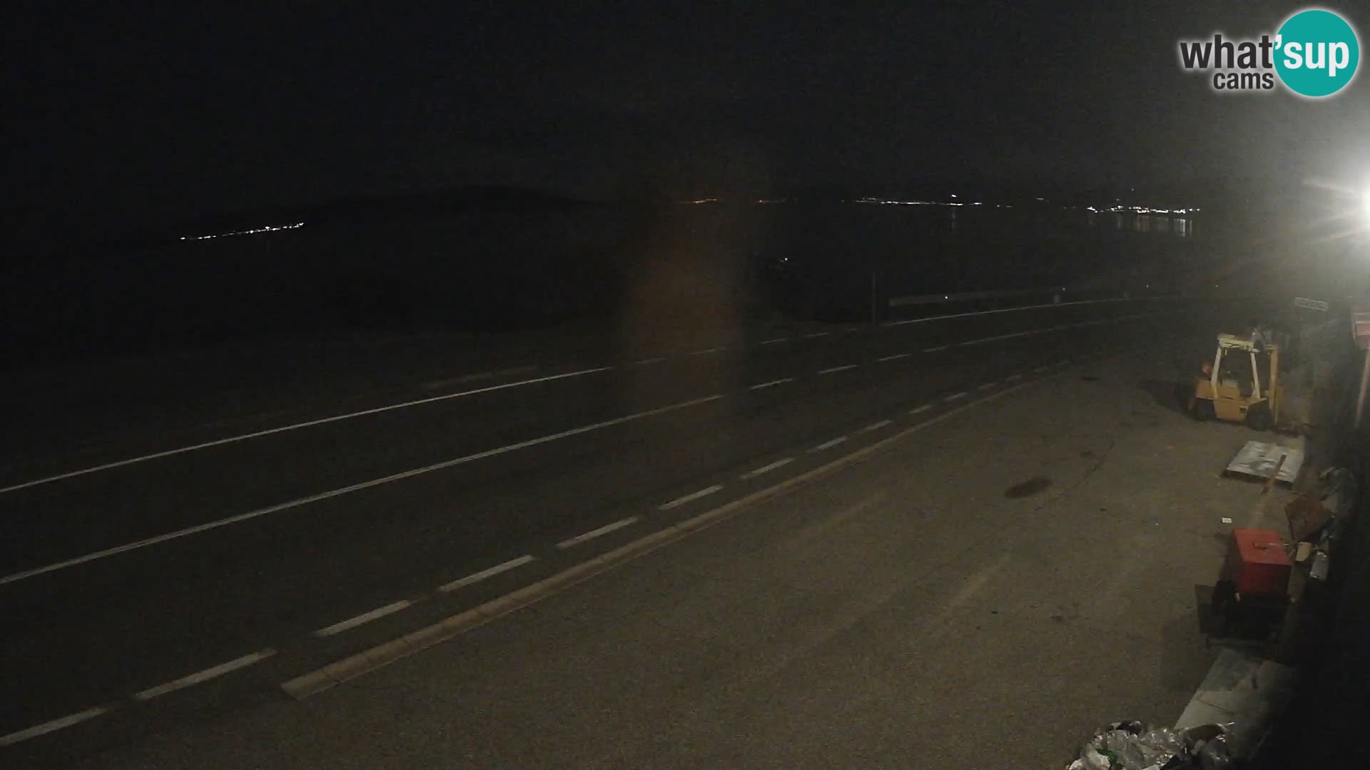 Webcam Adriatic highway D8 near SENJ – view to KRK island