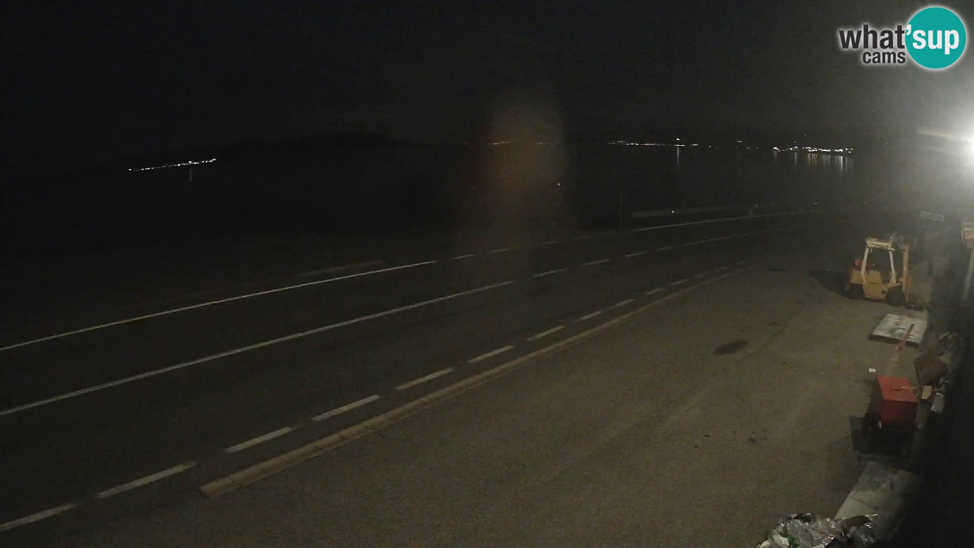 Webcam Adriatic highway D8 near SENJ – view to KRK island