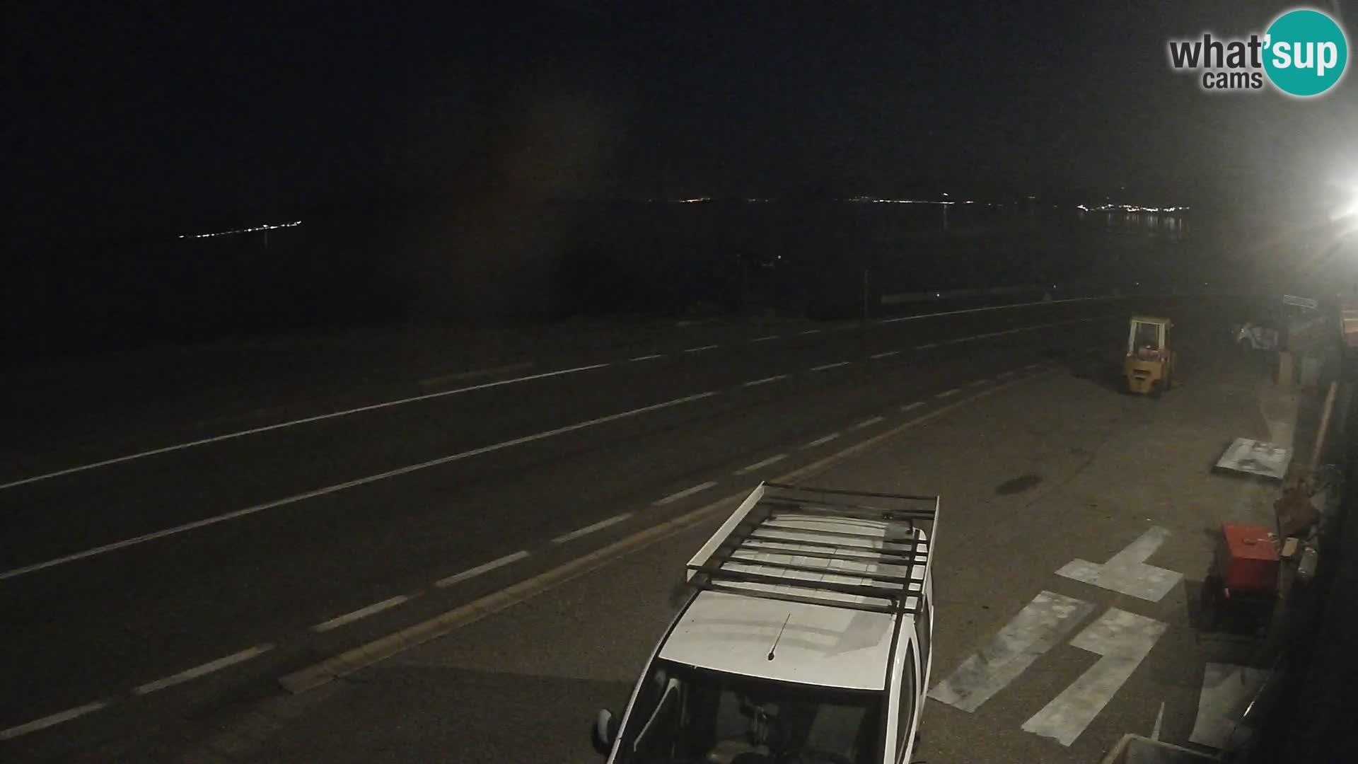 Webcam Adriatic highway D8 near SENJ – view to KRK island