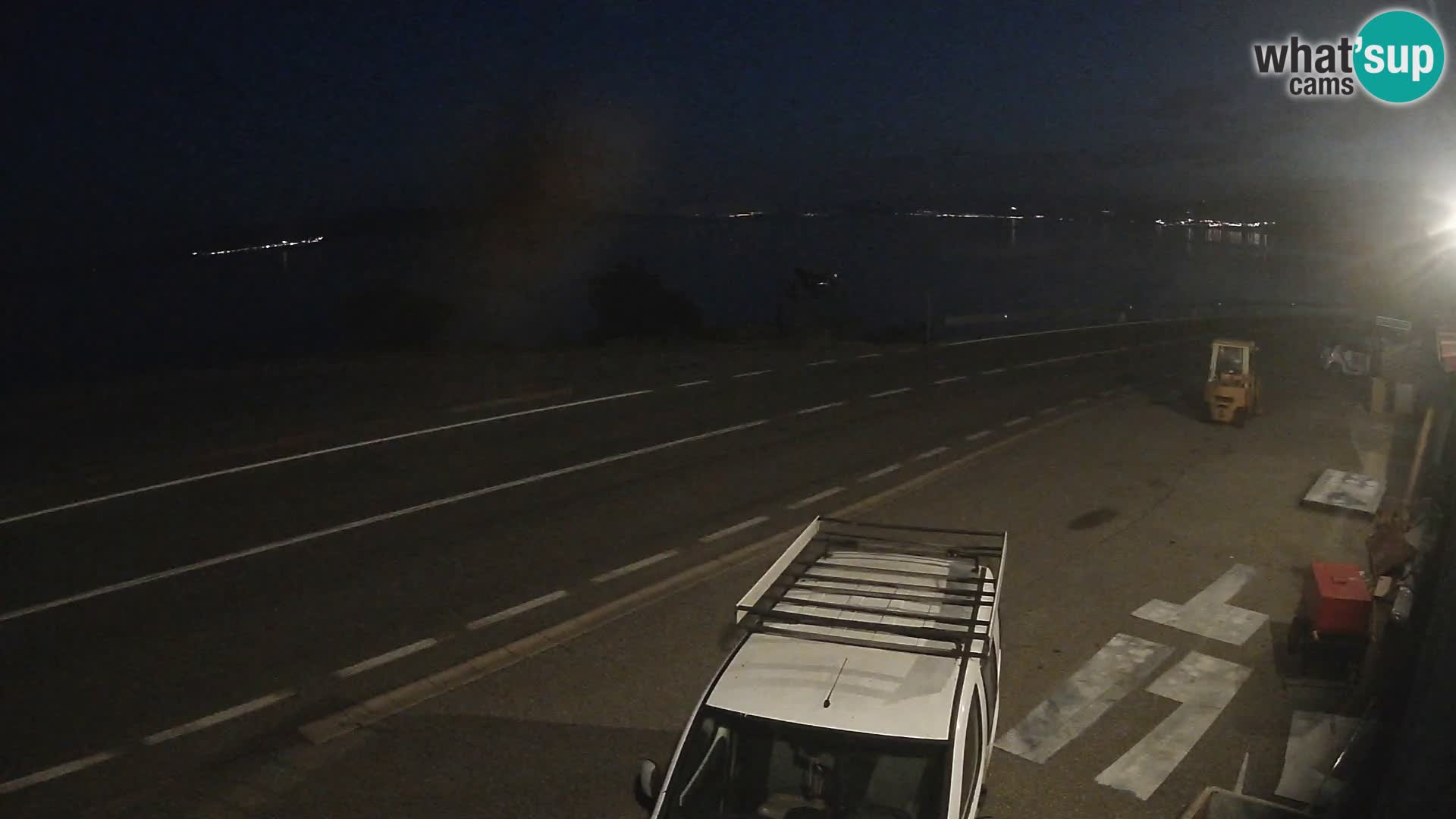 Webcam Adriatic highway D8 near SENJ – view to KRK island