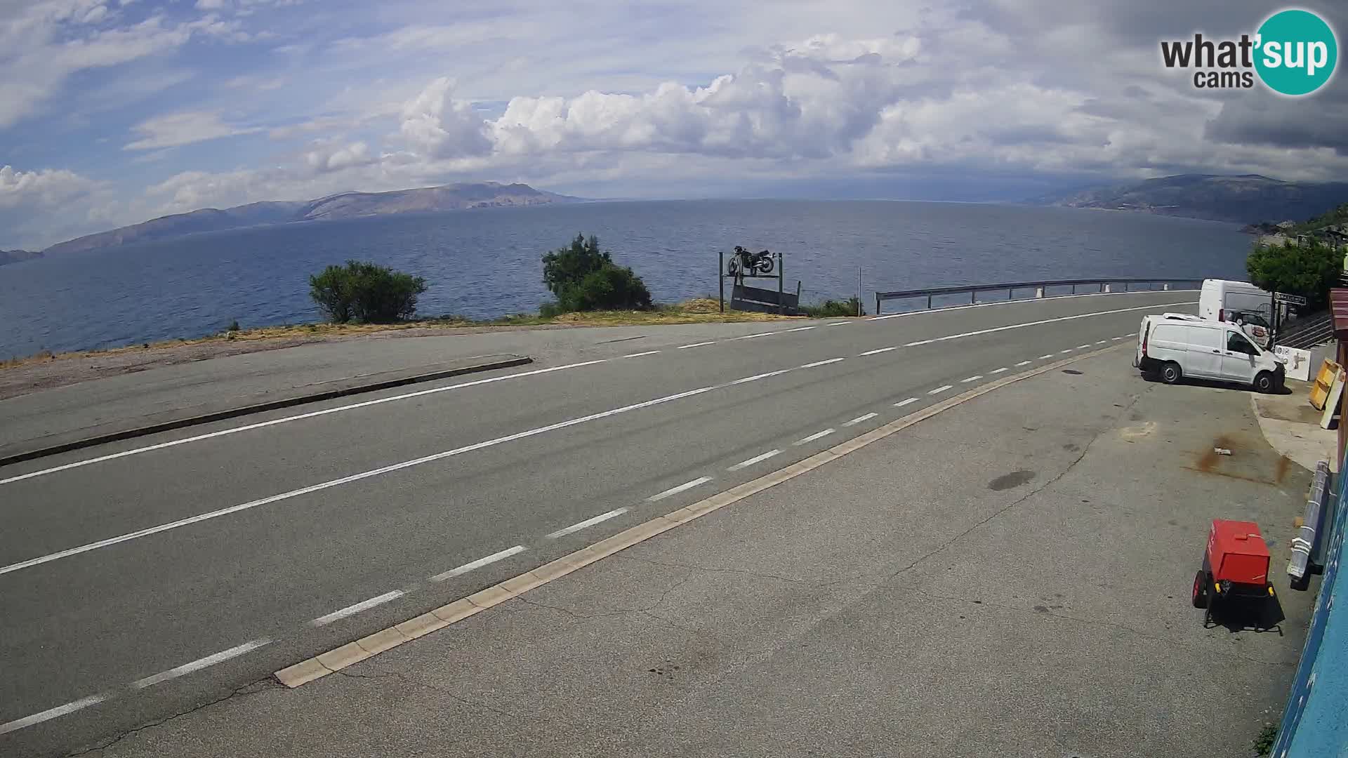 Webcam statale Adriatica D8 vicino SEGNA – Panorama su VEGLIA