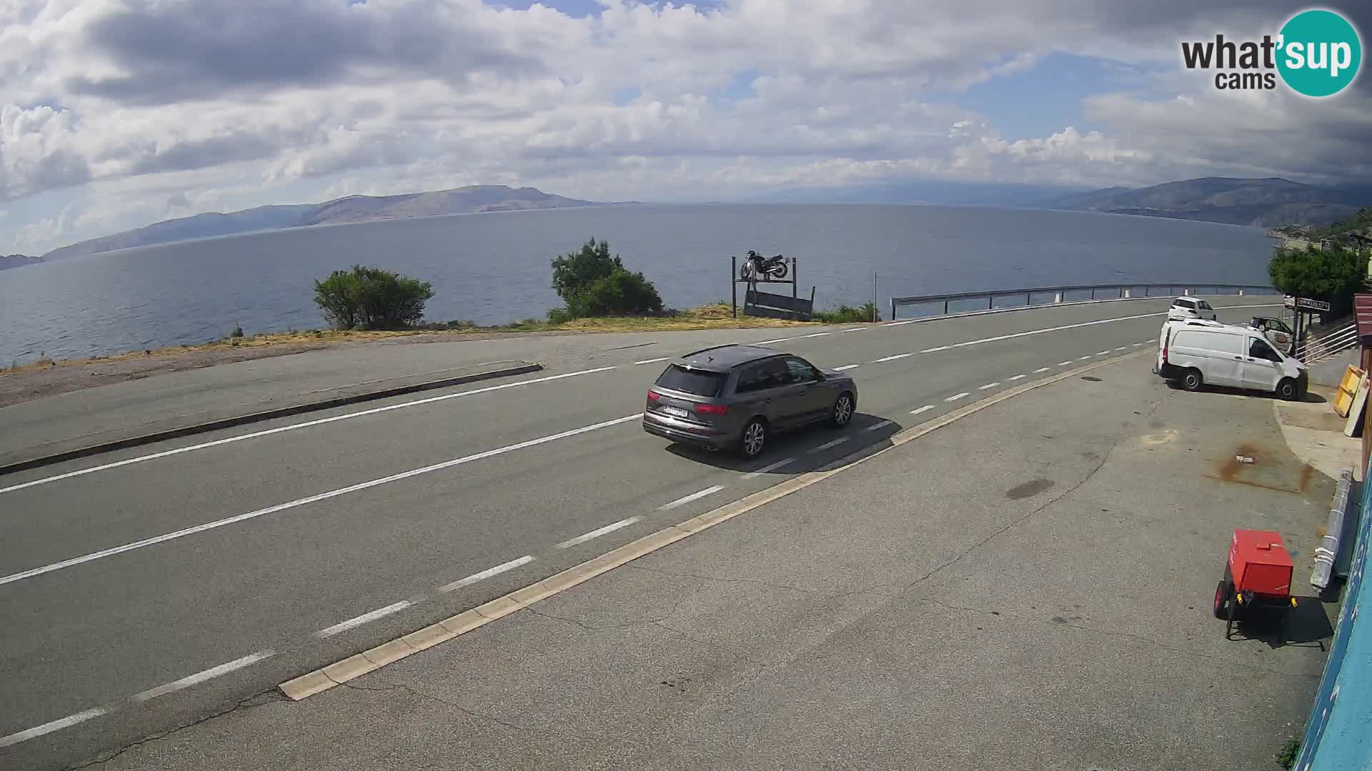 Webcam statale Adriatica D8 vicino SEGNA – Panorama su VEGLIA