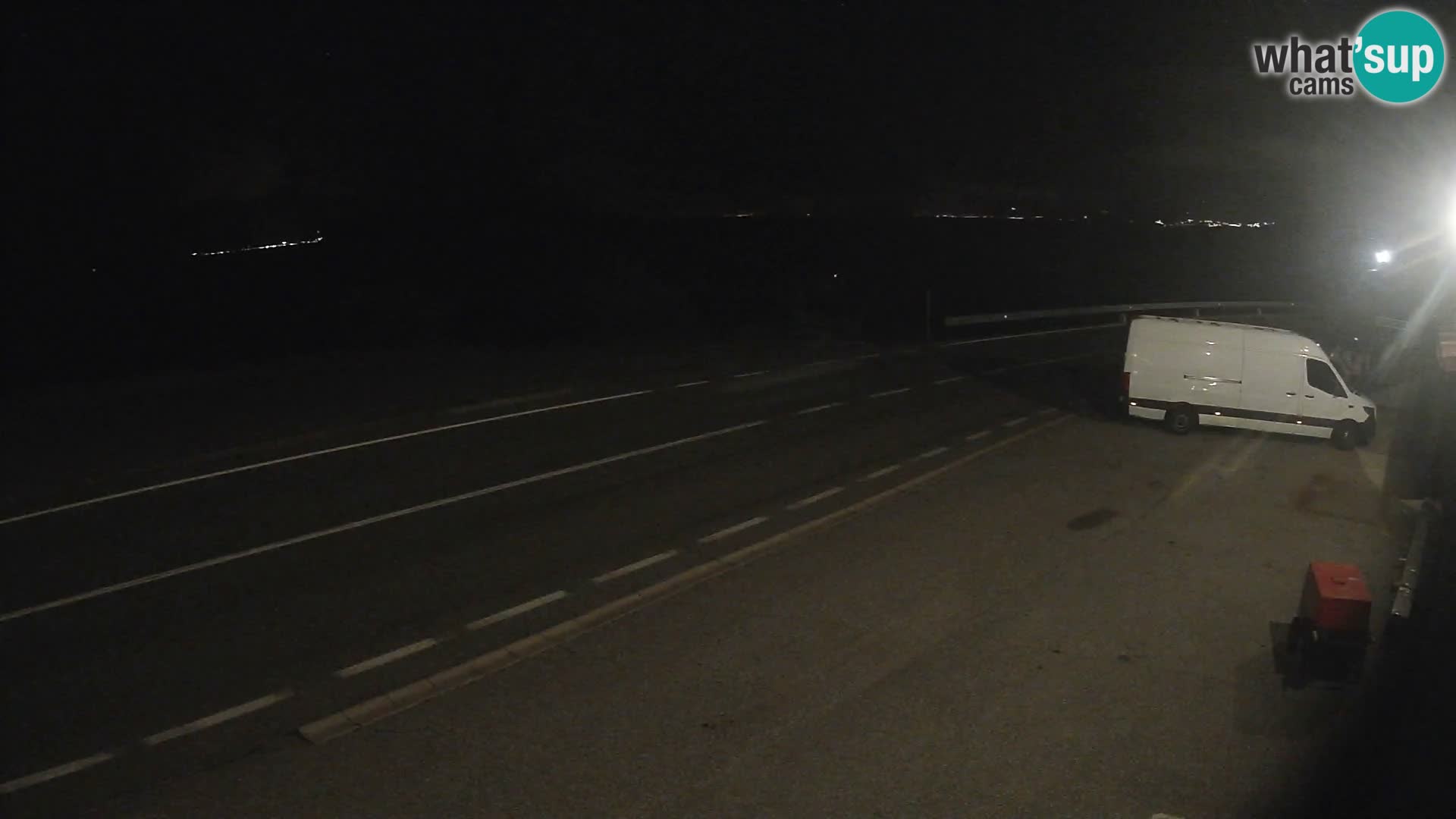 Webcam autoroute Adriatique D8 près de SENJ – vue sur l’île de KRK
