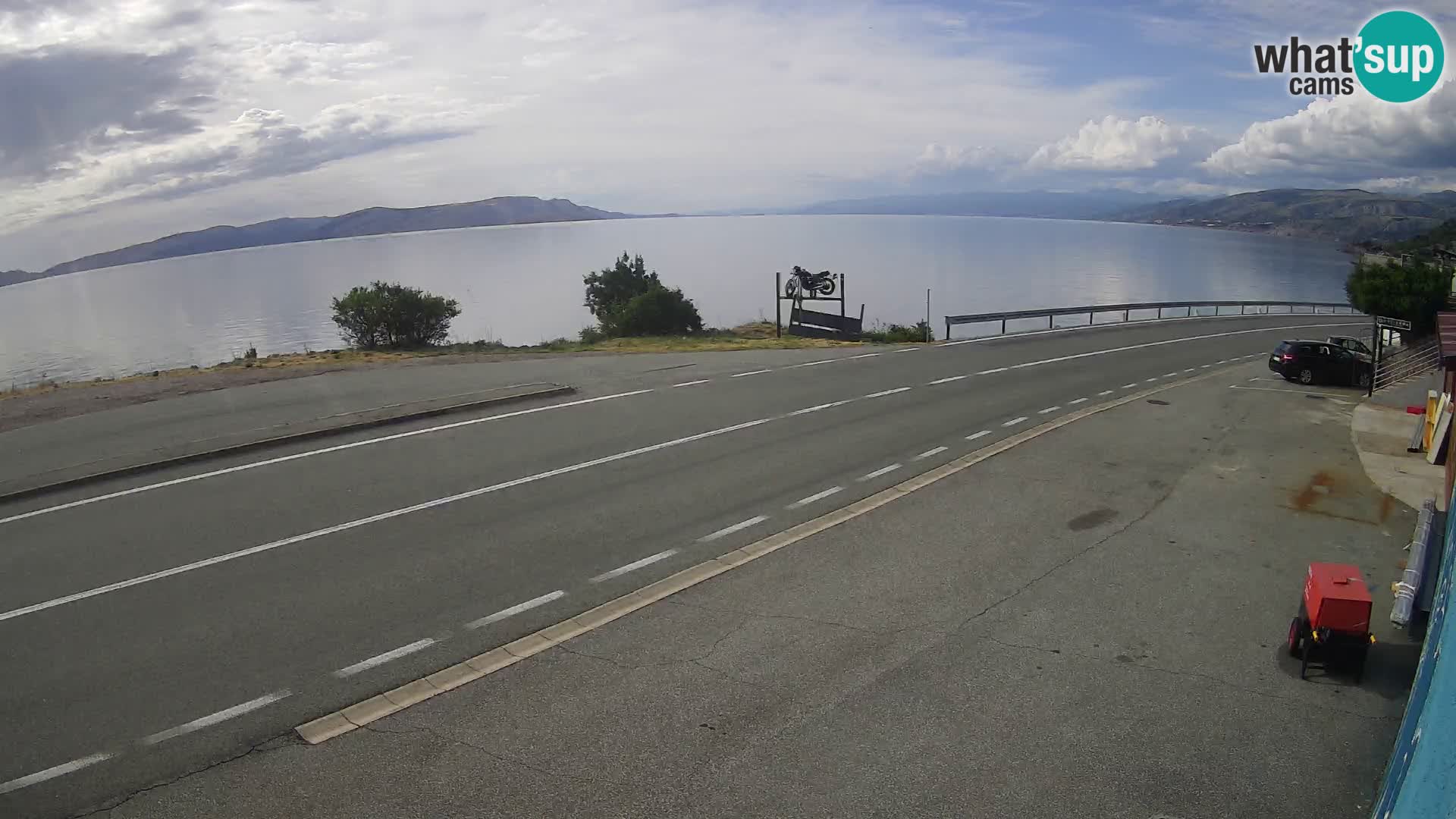 Webcam statale Adriatica D8 vicino SEGNA – Panorama su VEGLIA