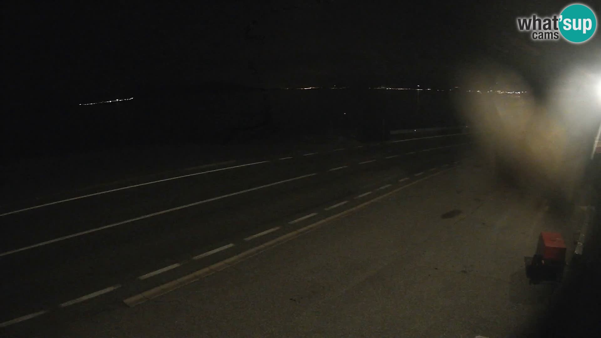Webcam Adriatic highway D8 near SENJ – view to KRK island