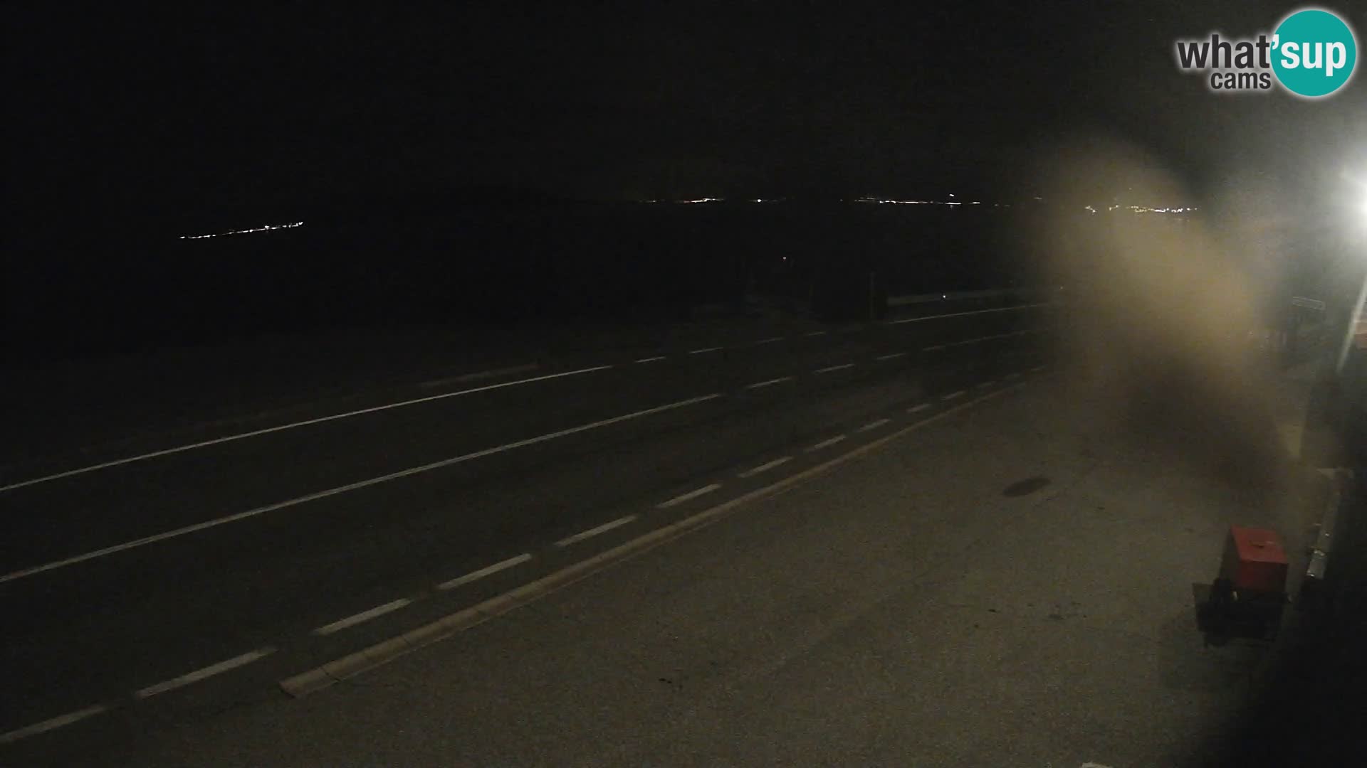 Webcam Adriatic highway D8 near SENJ – view to KRK island