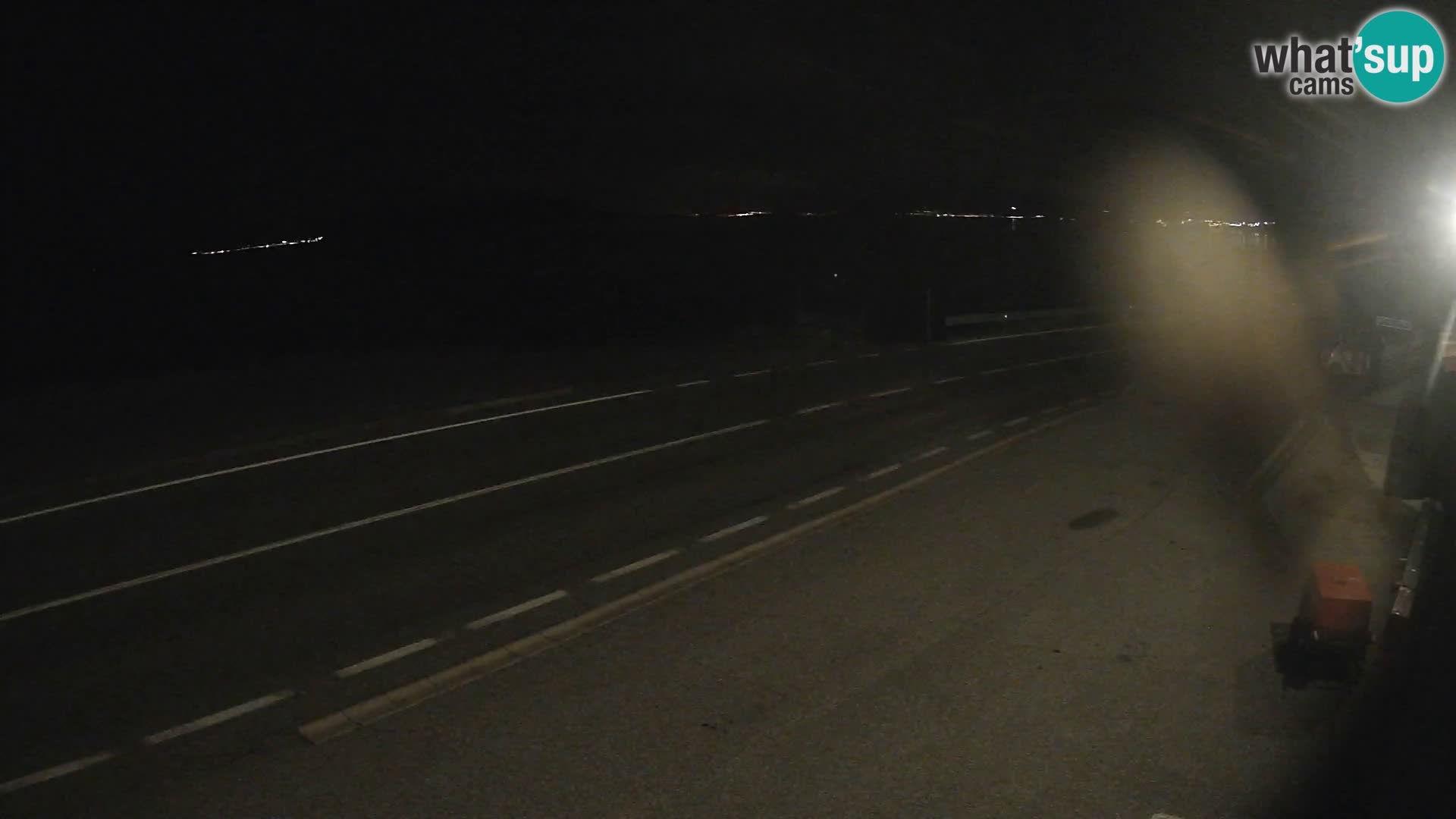 Webcam Adriatic highway D8 near SENJ – view to KRK island
