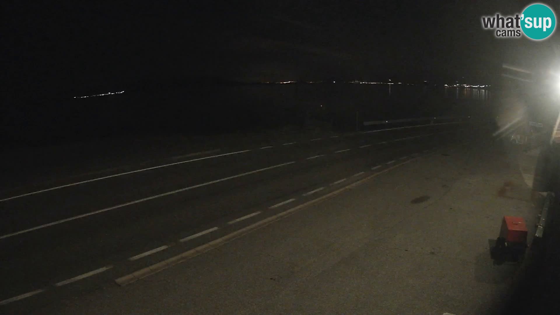 Webcam autoroute Adriatique D8 près de SENJ – vue sur l’île de KRK