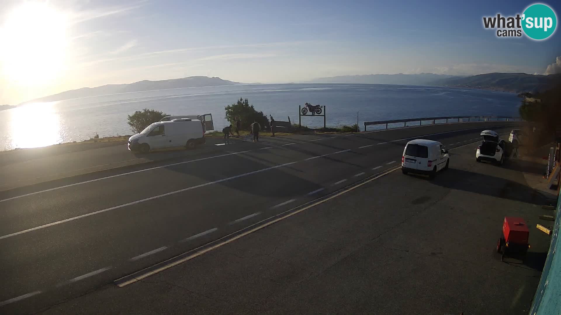 Web kamera Jadranska Magistrala kod SENJa – pogled na KRK