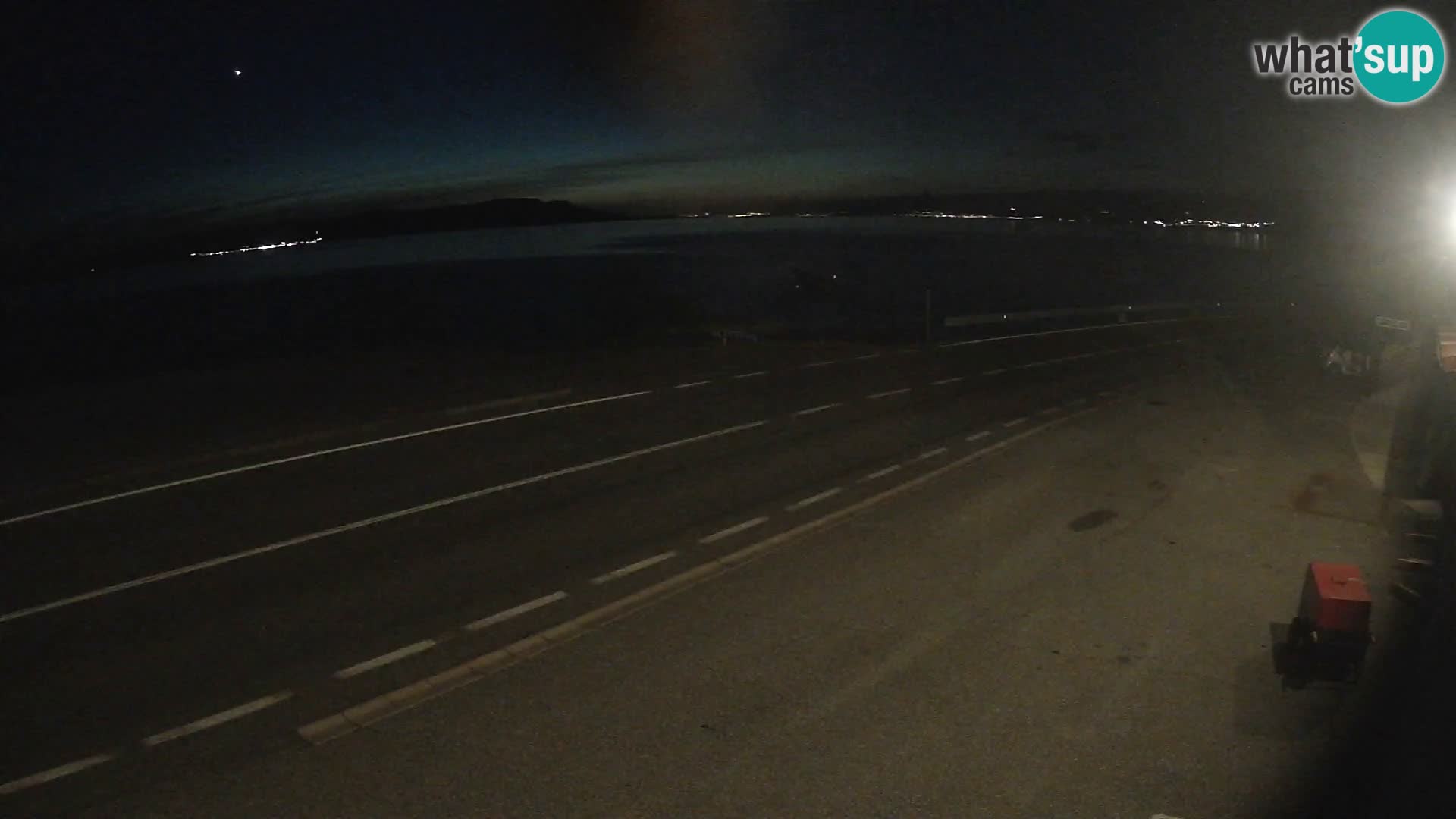 Webcam Adria-Autobahn D8 bei SENJ – Blick auf die Insel KRK