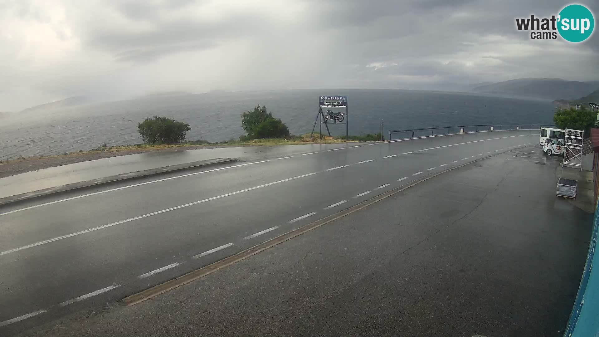 Webcam statale Adriatica D8 vicino SEGNA – Panorama su VEGLIA