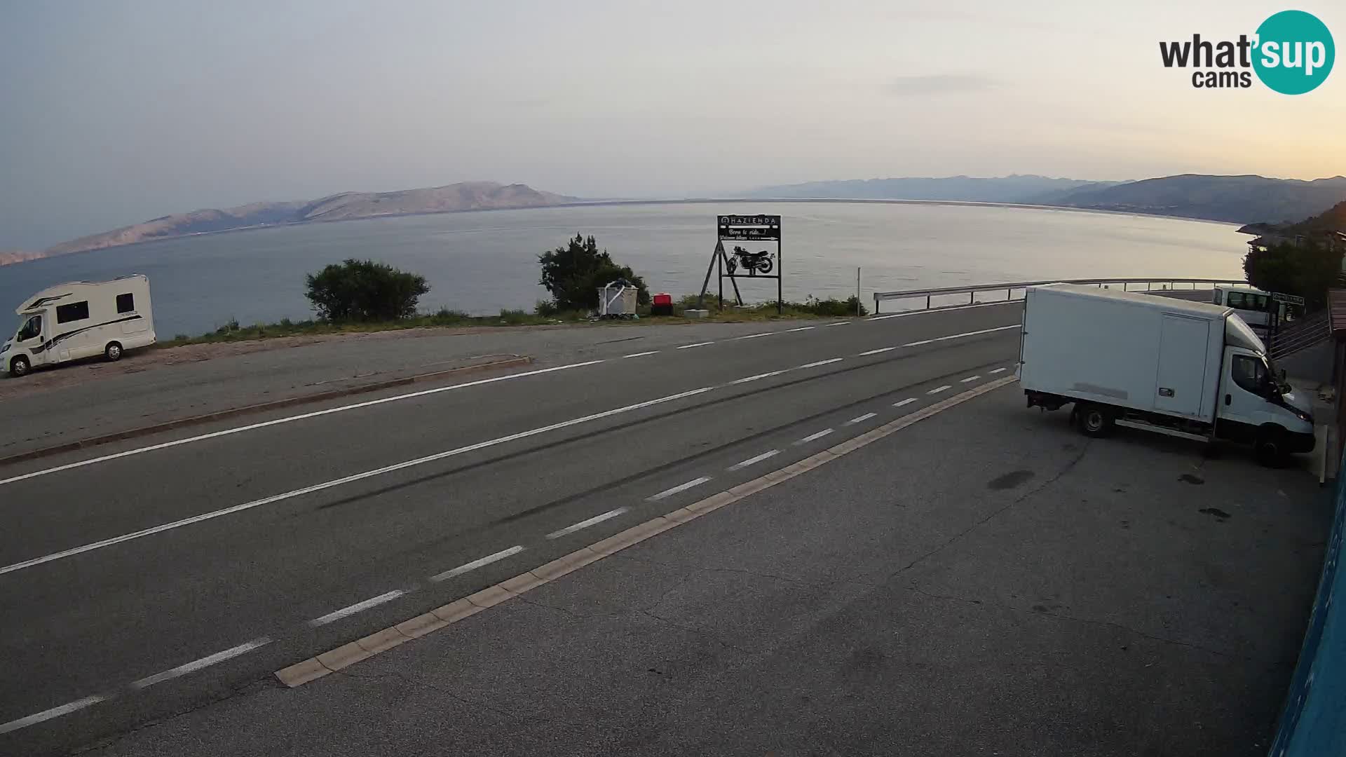 Web kamera Jadranska Magistrala kod SENJa – pogled na KRK