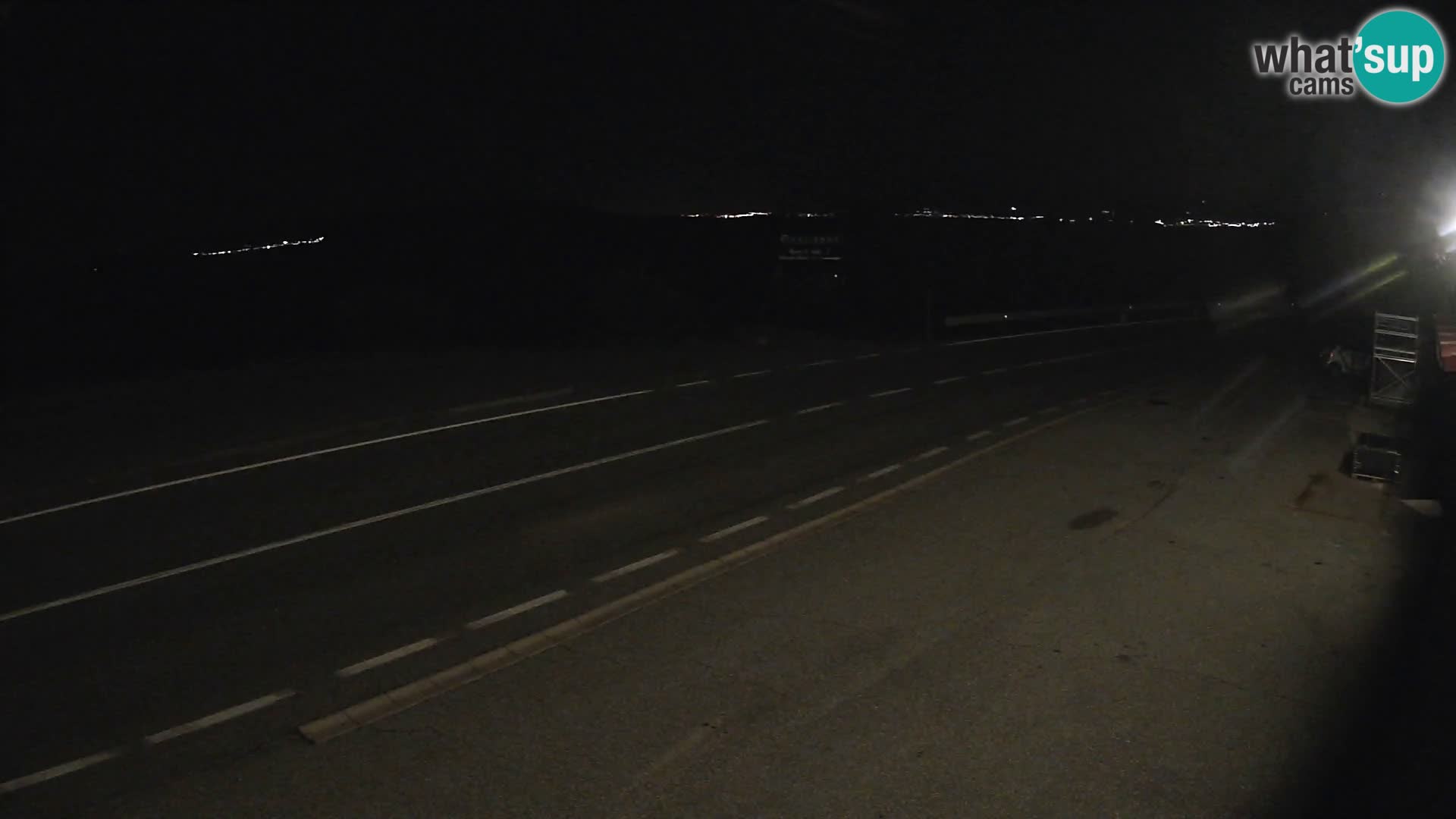 Webcam autoroute Adriatique D8 près de SENJ – vue sur l’île de KRK