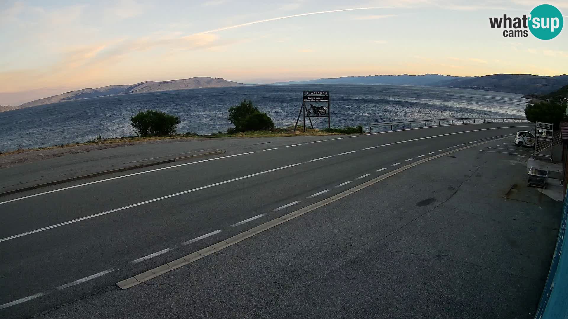 Web kamera Jadranska Magistrala kod SENJa – pogled na KRK