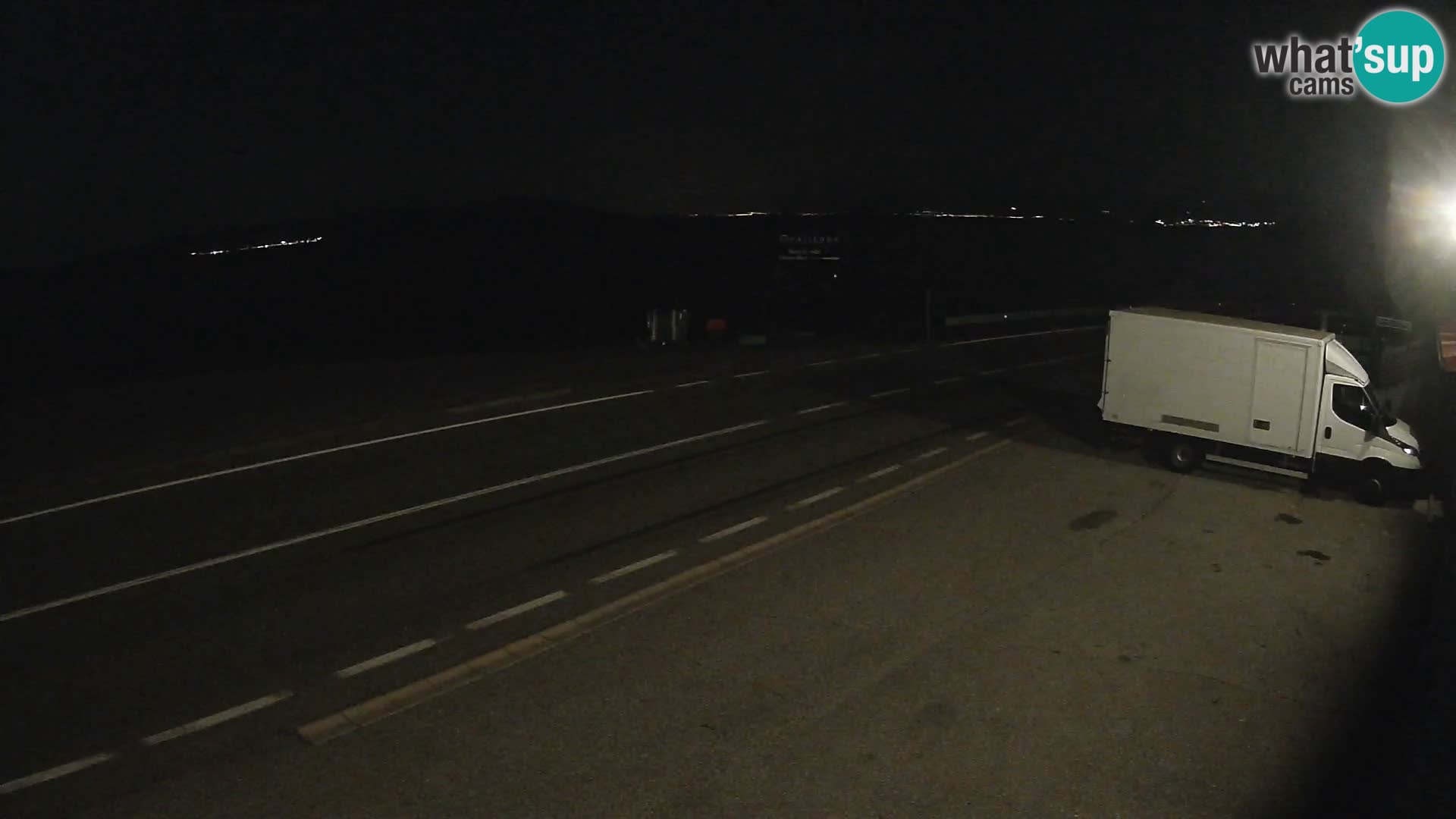 Webcam Adria-Autobahn D8 bei SENJ – Blick auf die Insel KRK