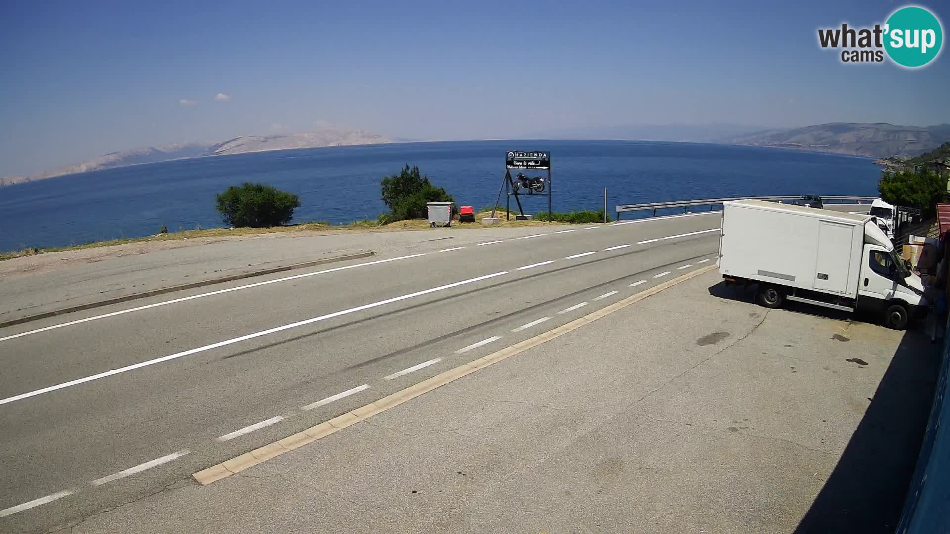 Webcam statale Adriatica D8 vicino SEGNA – Panorama su VEGLIA