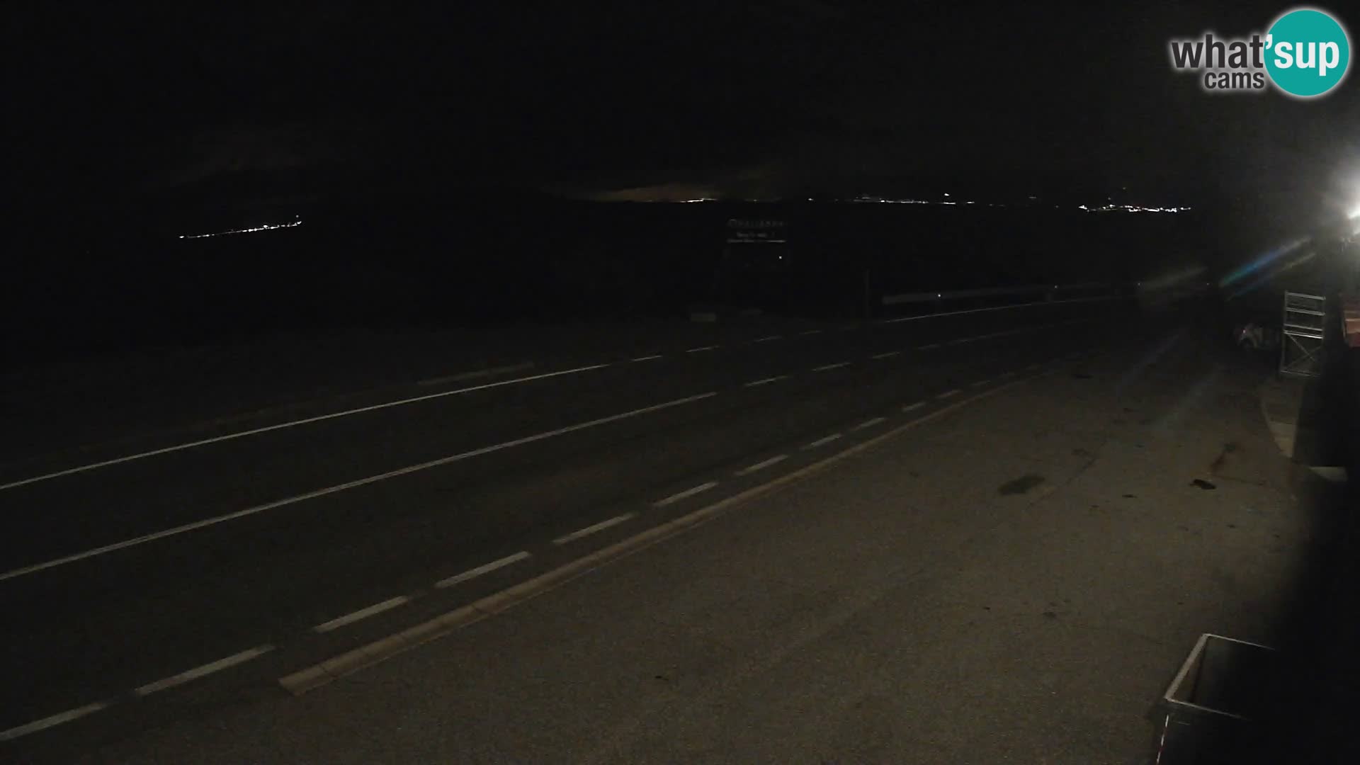 Webcam Adriatic highway D8 near SENJ – view to KRK island