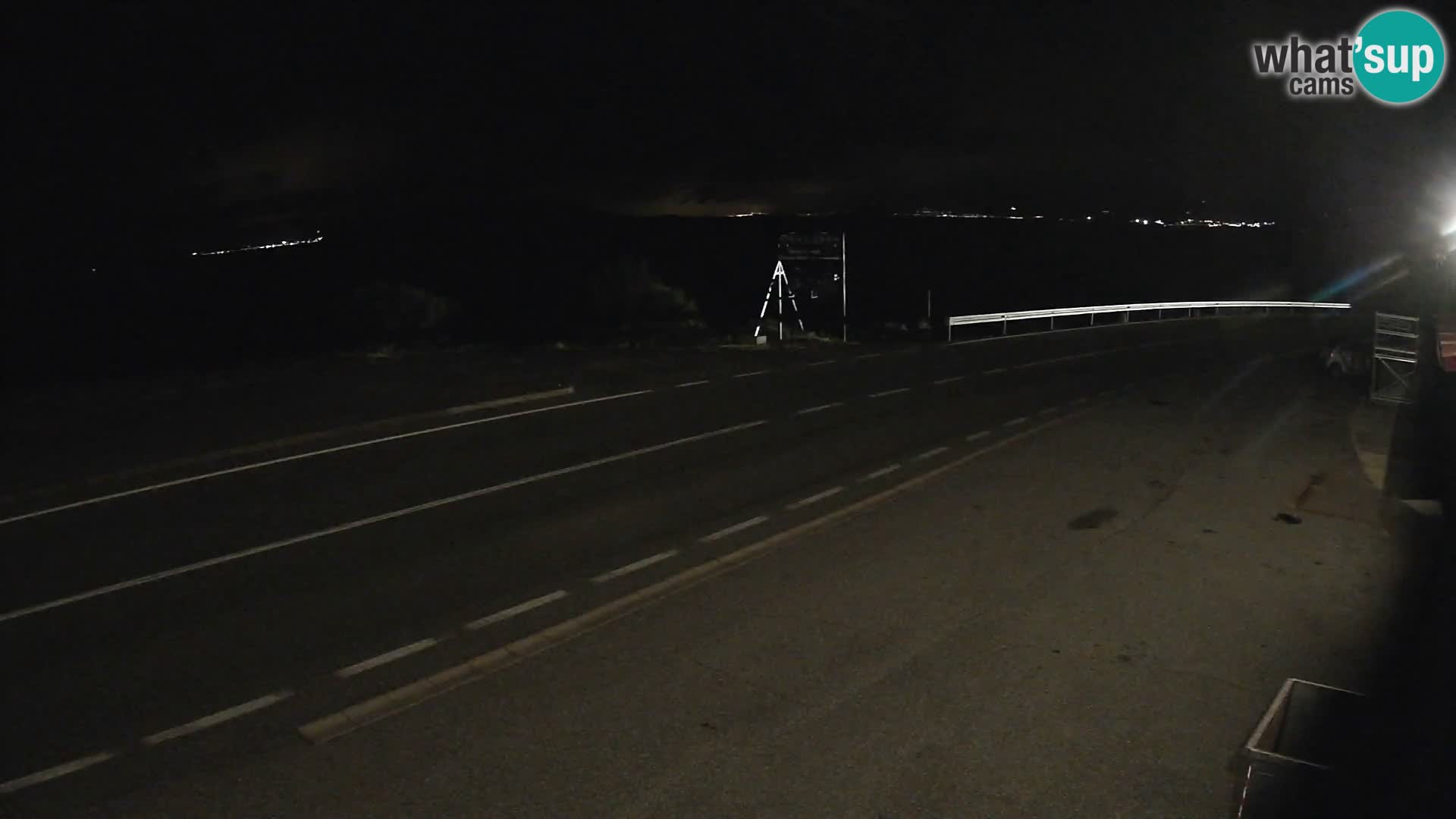 Webcam Adriatic highway D8 near SENJ – view to KRK island
