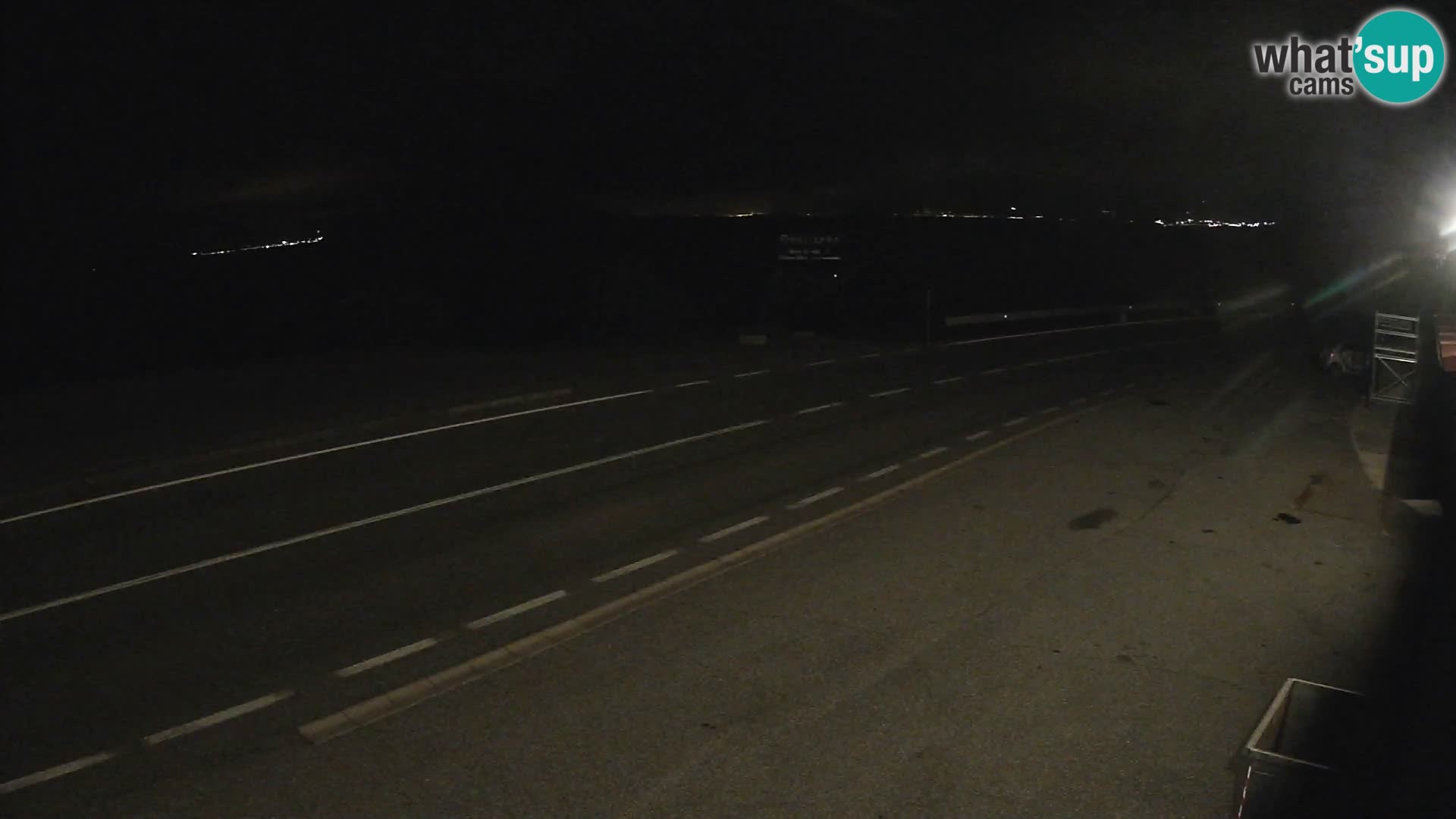 Webcam Adriatic highway D8 near SENJ – view to KRK island