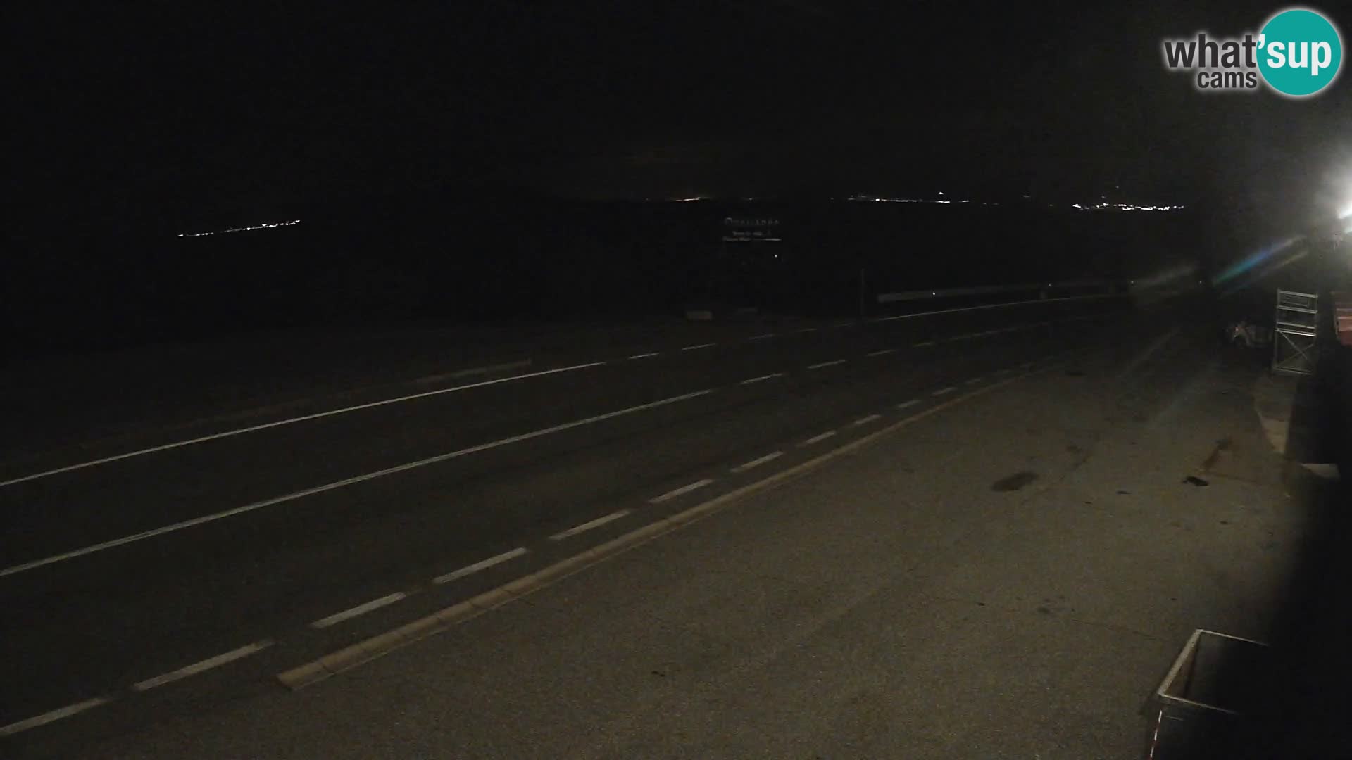 Webcam autoroute Adriatique D8 près de SENJ – vue sur l’île de KRK