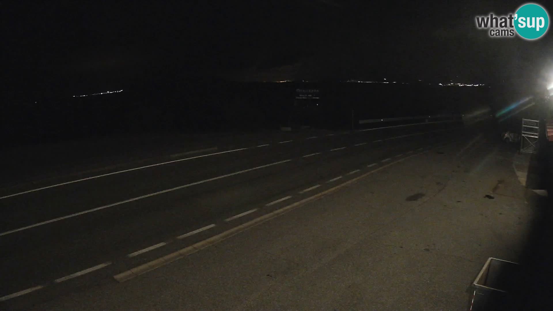 Webcam Adriatic highway D8 near SENJ – view to KRK island