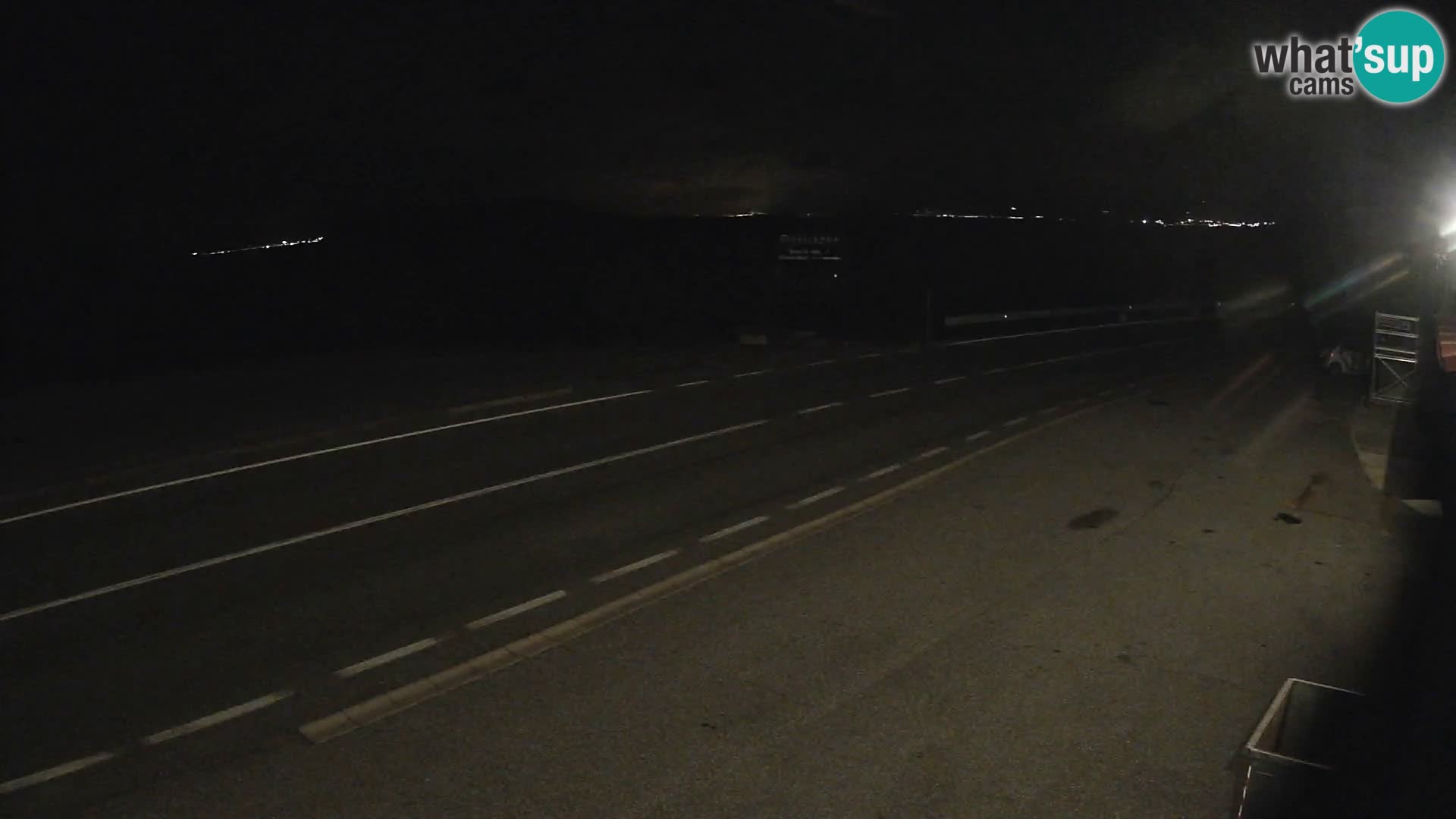 Webcam Adriatic highway D8 near SENJ – view to KRK island