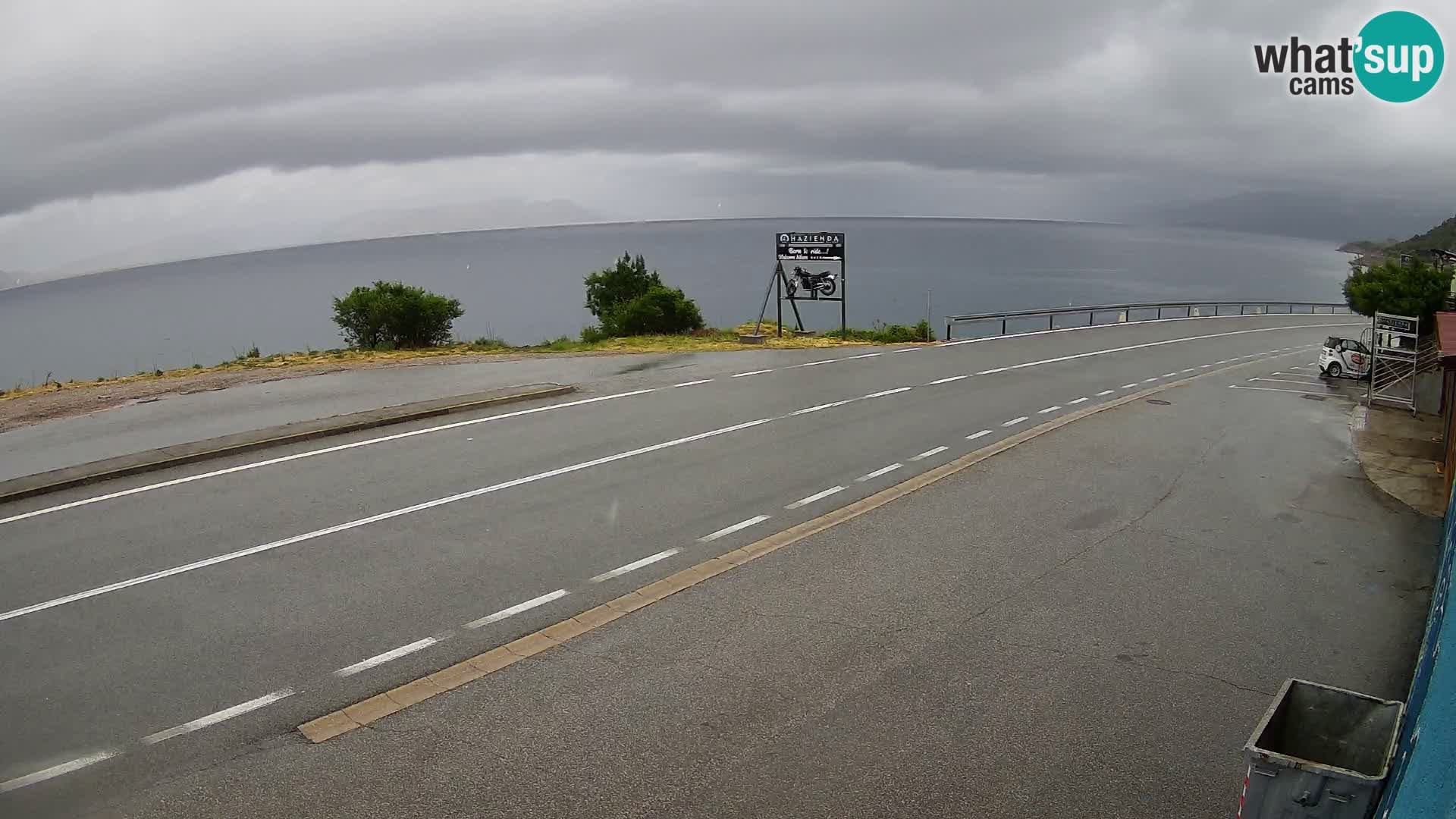Webcam statale Adriatica D8 vicino SEGNA – Panorama su VEGLIA