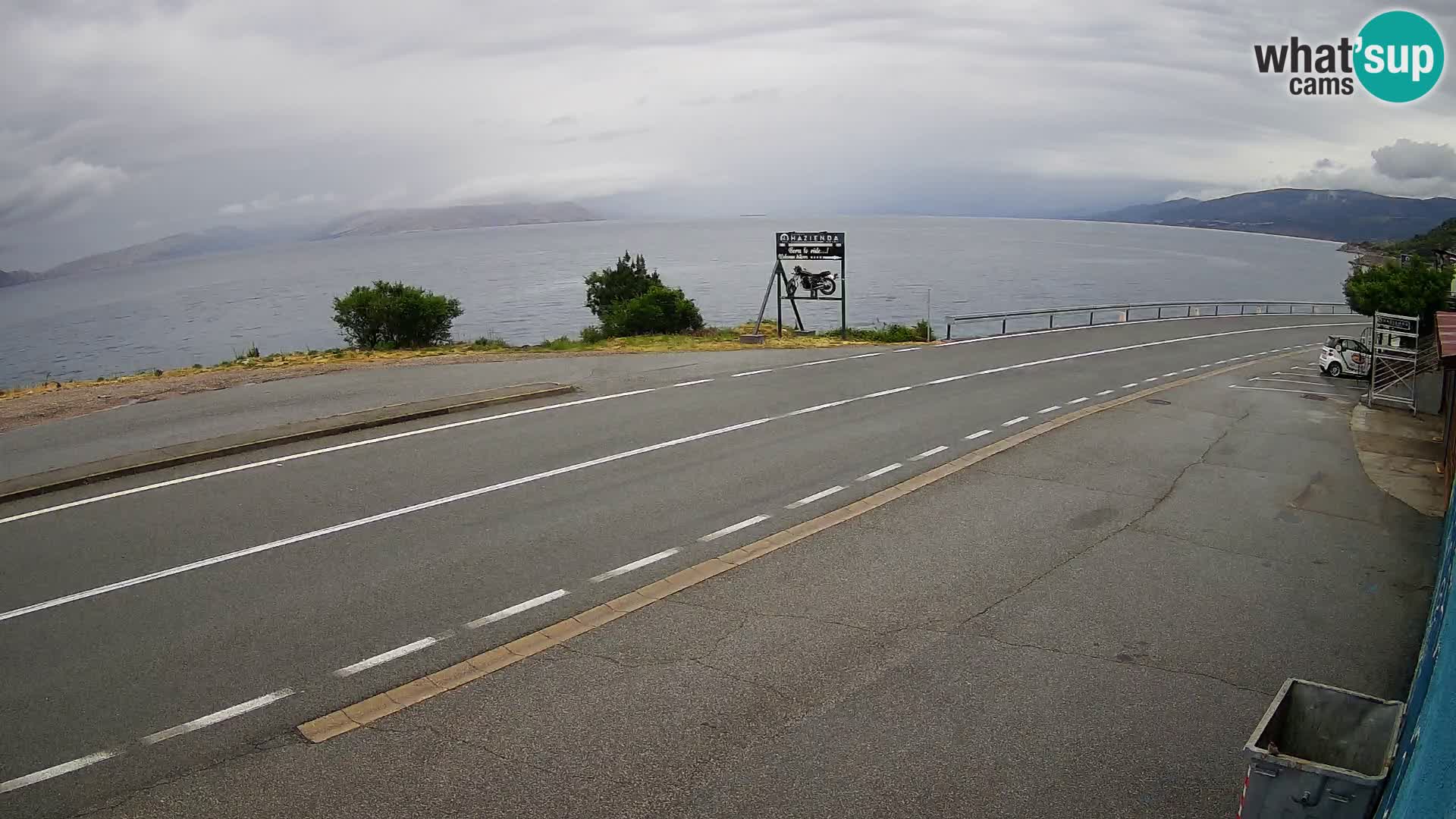 Webcam statale Adriatica D8 vicino SEGNA – Panorama su VEGLIA