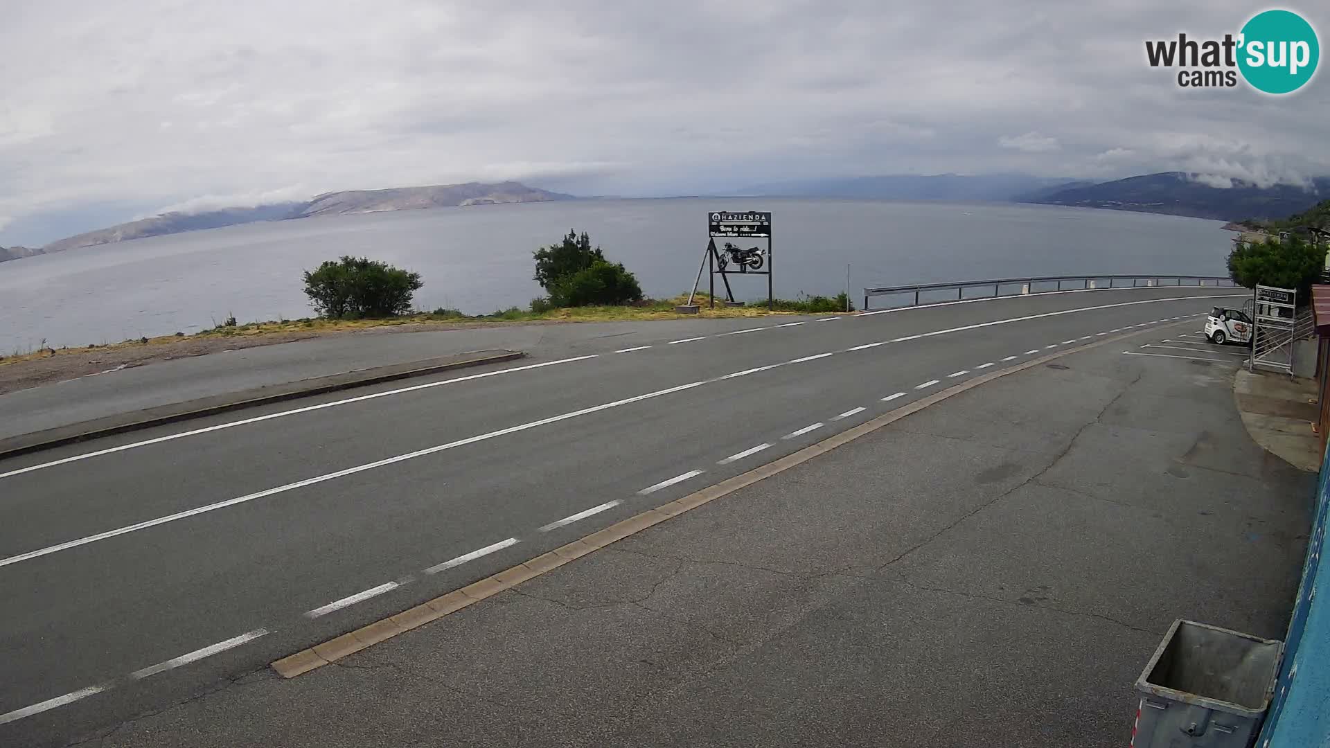 Webcam statale Adriatica D8 vicino SEGNA – Panorama su VEGLIA