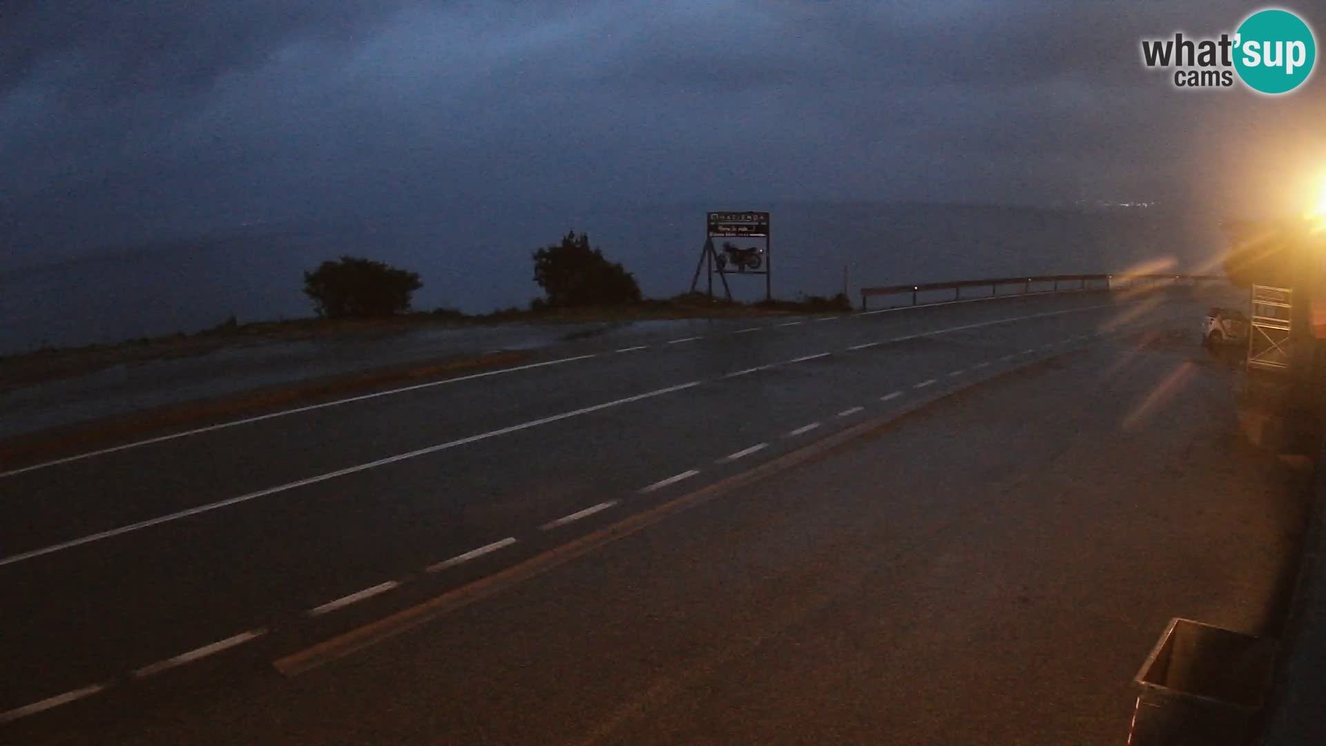 Webcam statale Adriatica D8 vicino SEGNA – Panorama su VEGLIA
