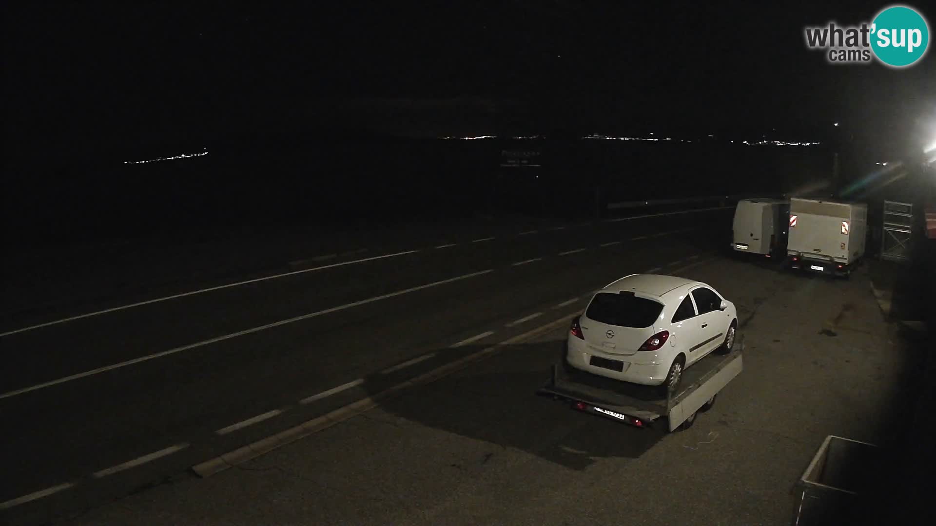 Webcam Adriatic highway D8 near SENJ – view to KRK island