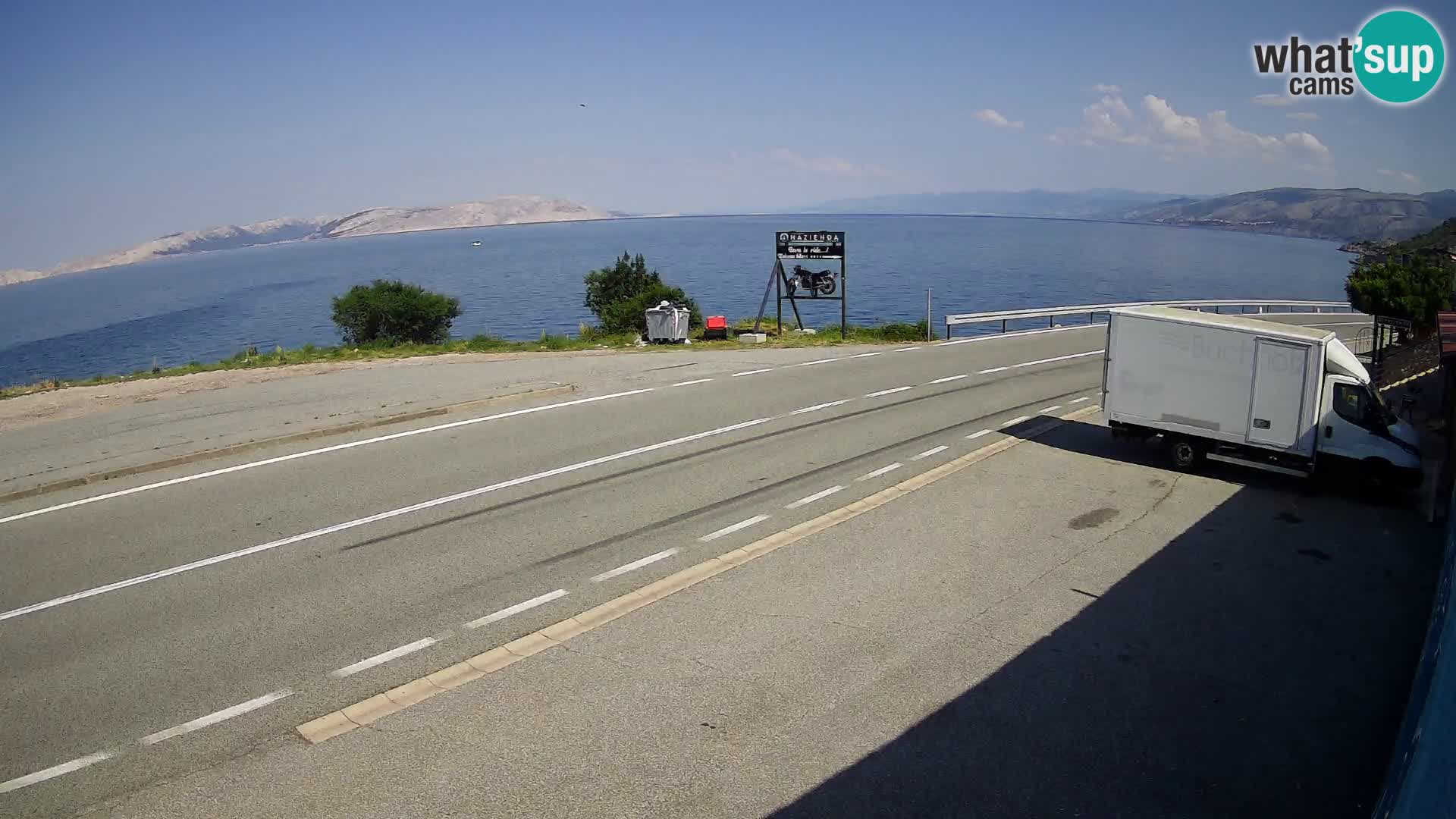 Webcam statale Adriatica D8 vicino SEGNA – Panorama su VEGLIA