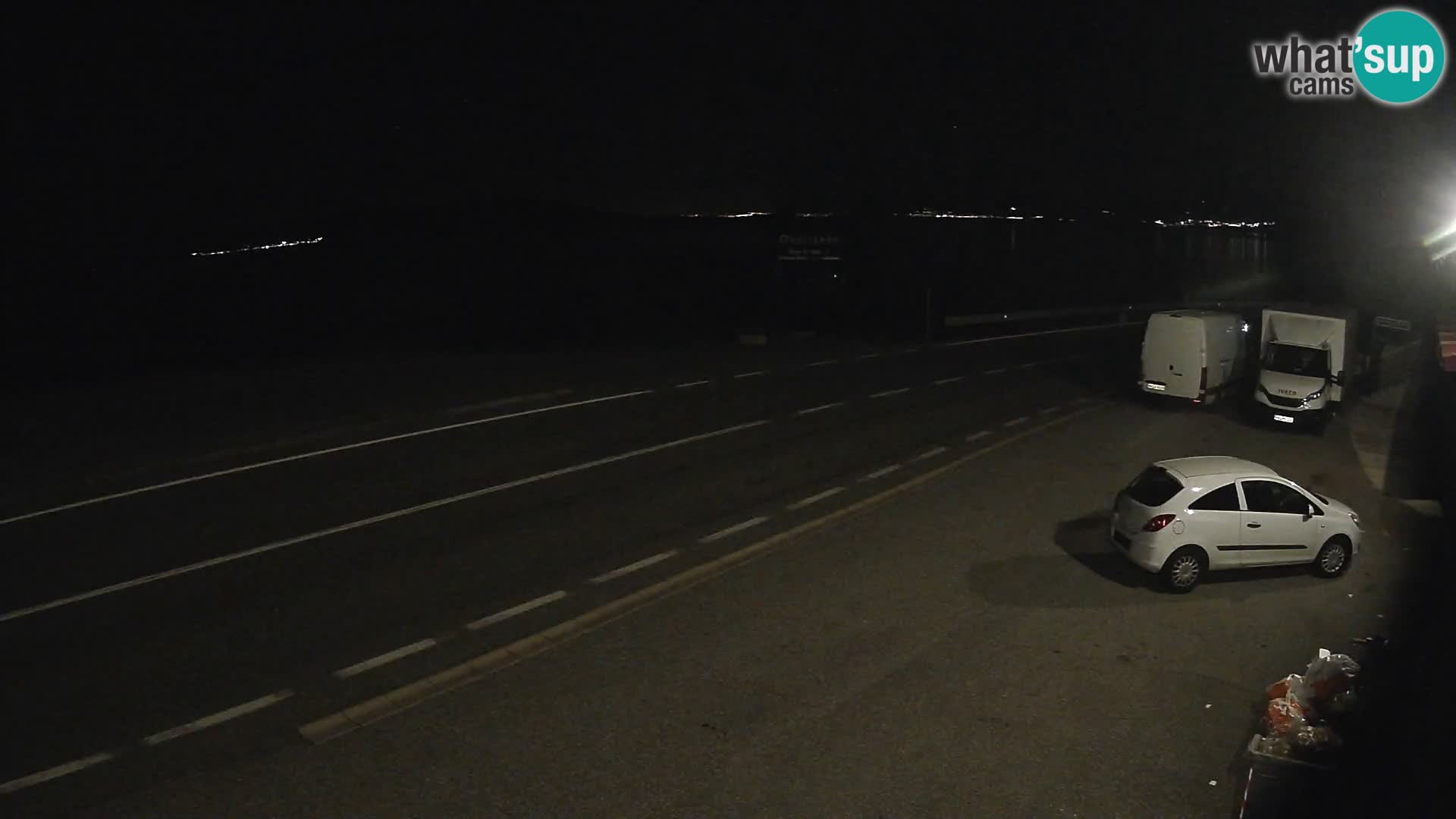 Webcam statale Adriatica D8 vicino SEGNA – Panorama su VEGLIA