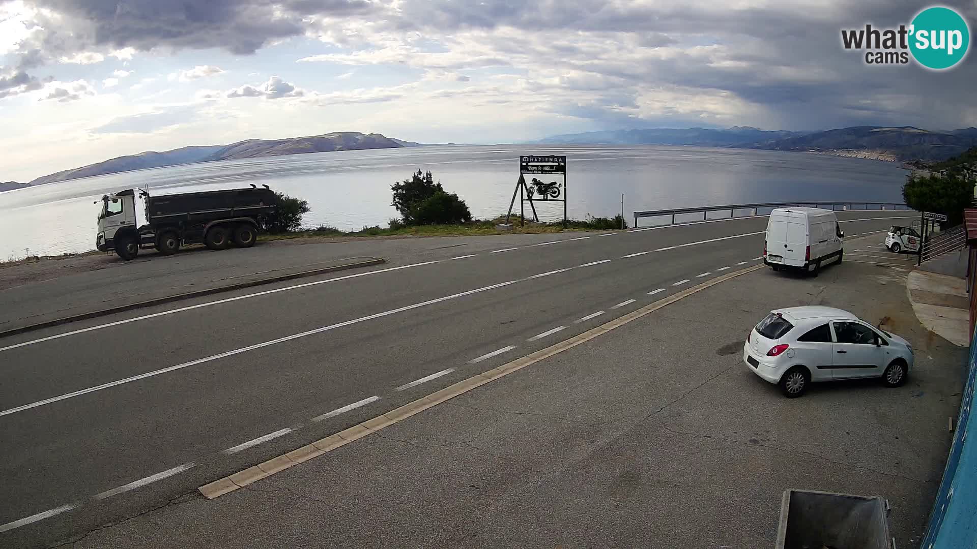 Webcam statale Adriatica D8 vicino SEGNA – Panorama su VEGLIA
